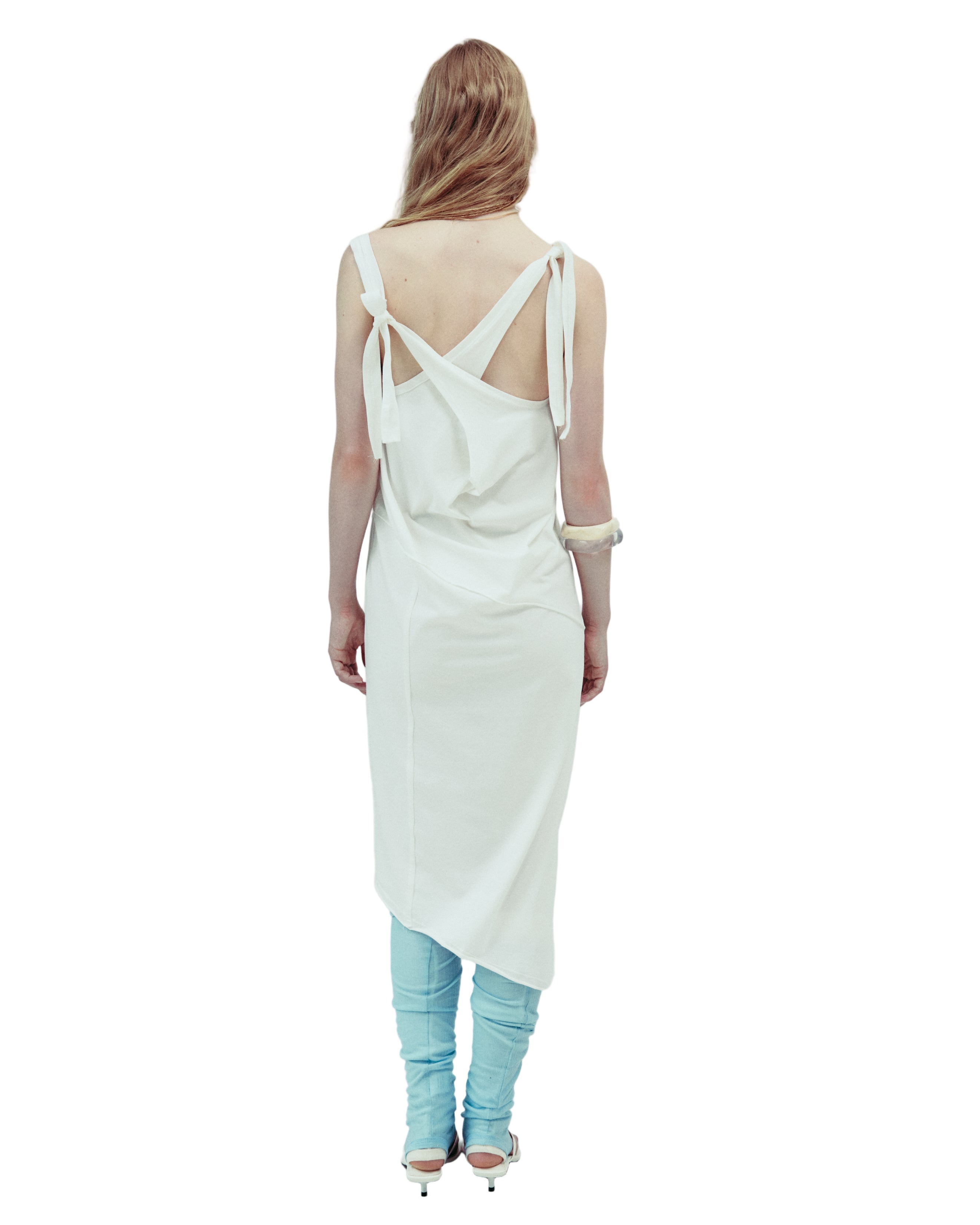 DROP EDITION Soft Cotton Bias Cut Dress