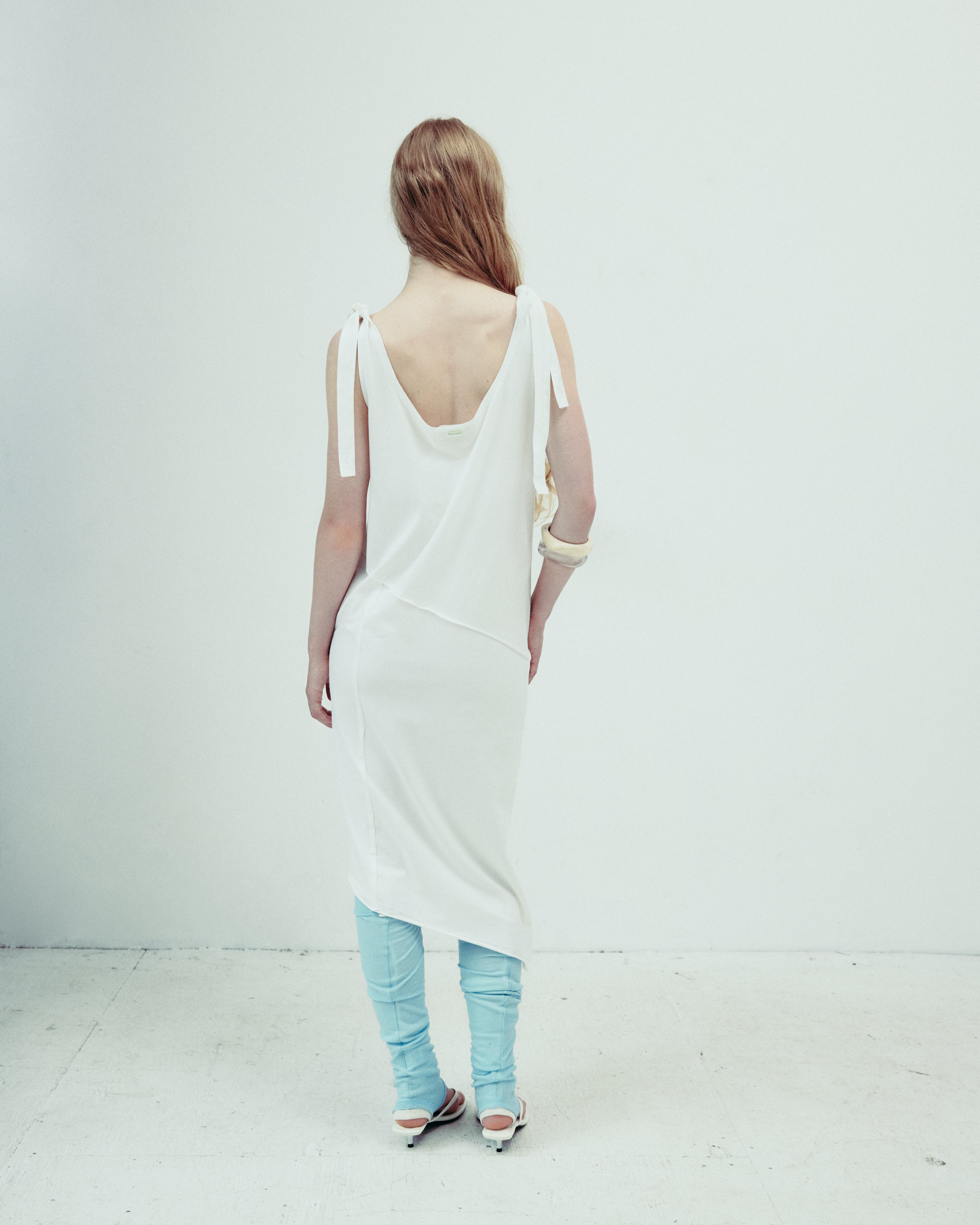 DROP EDITION Soft Cotton Bias Cut Dress