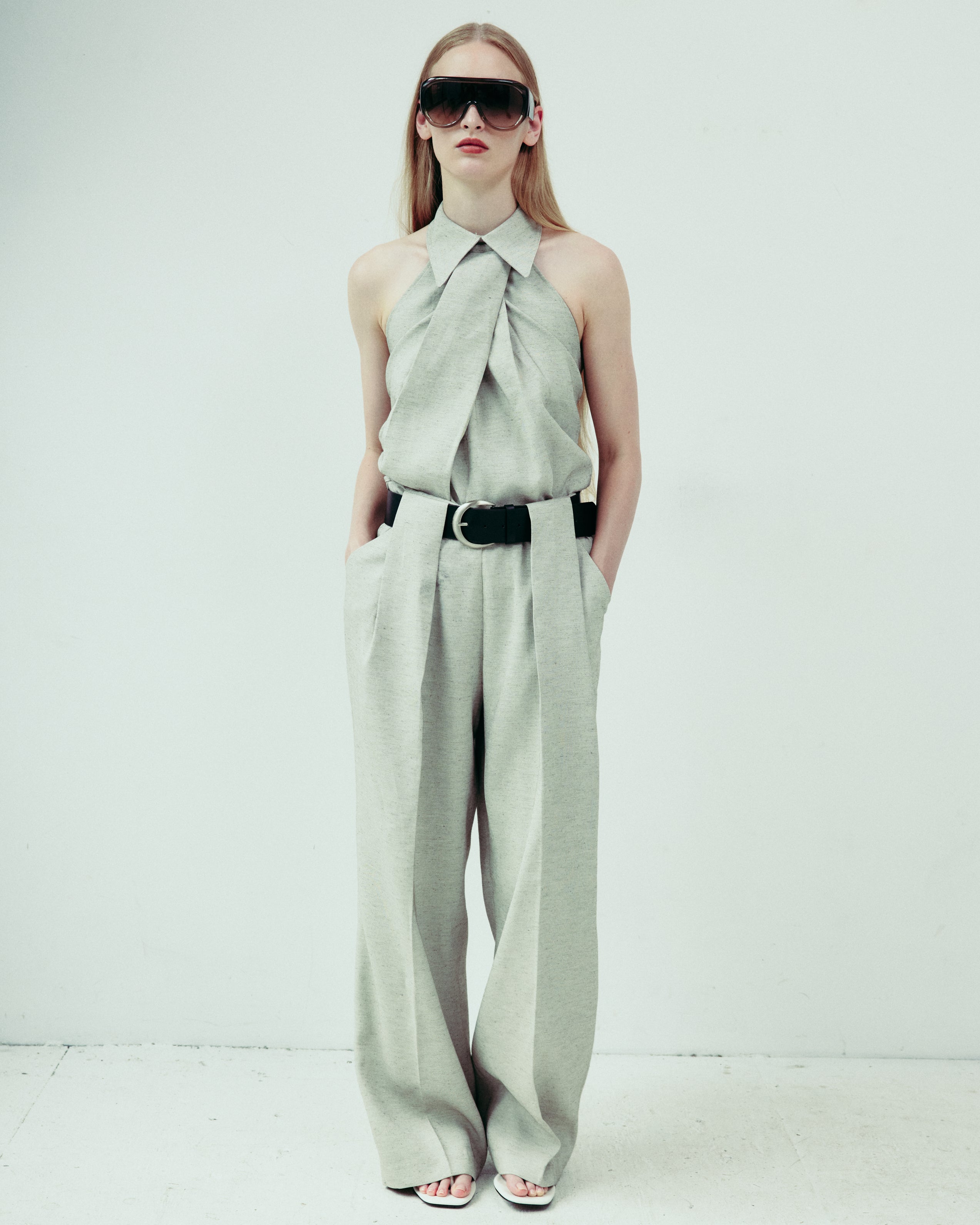 DROP EDITION Wrap Tie Blouse