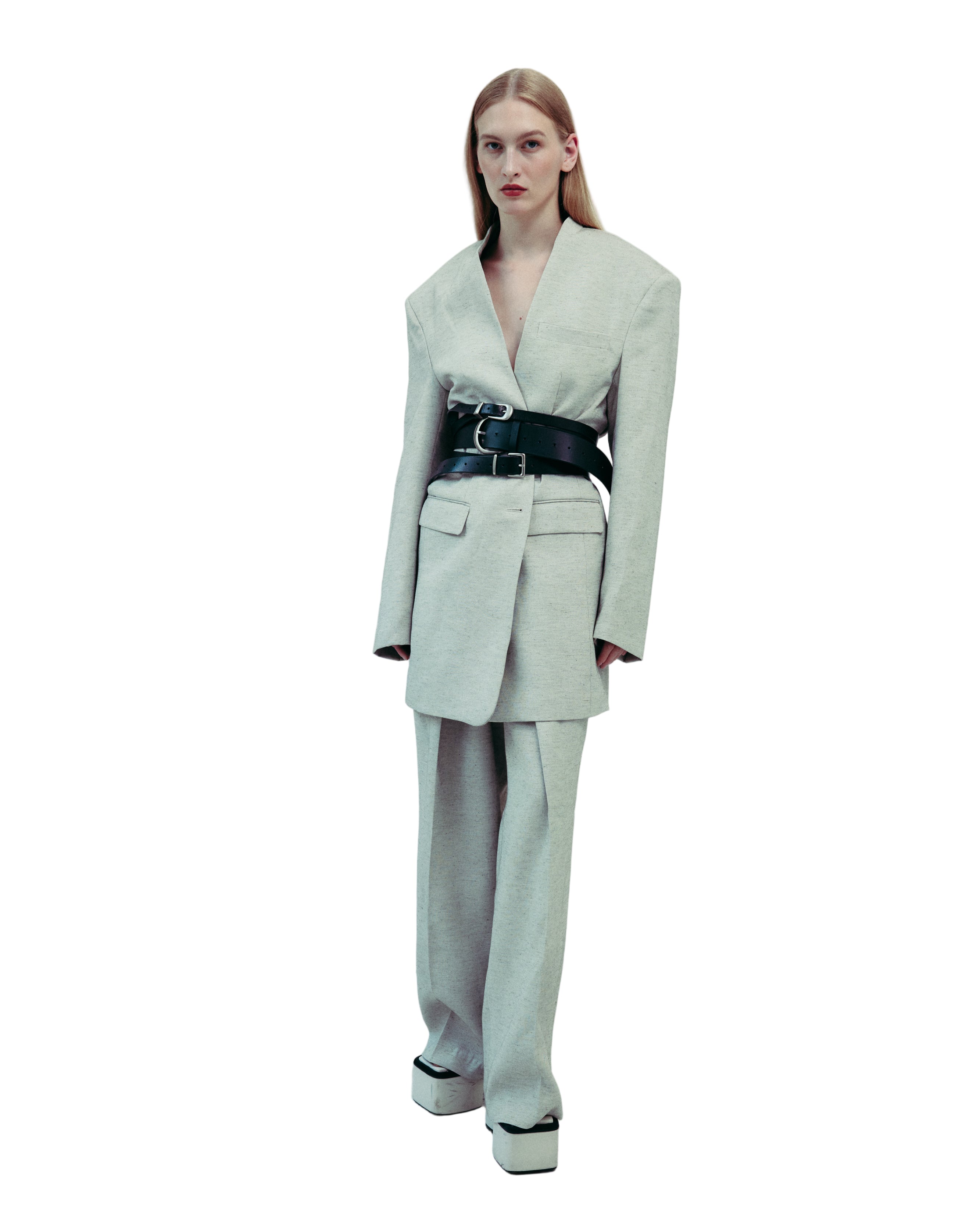 DROP EDITION Oversized Linen Blazer