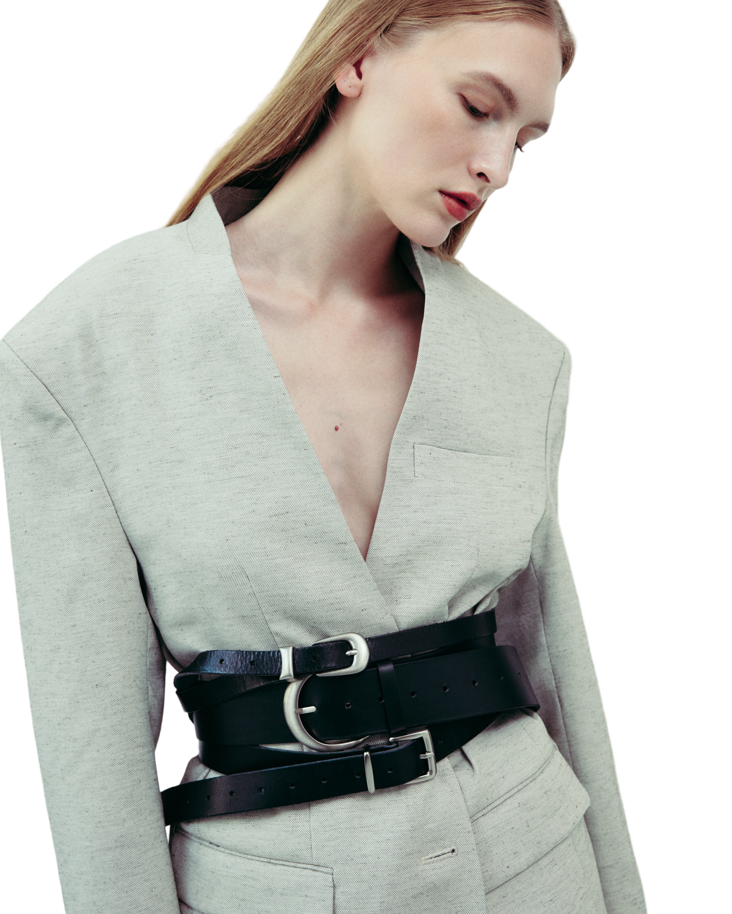 DROP EDITION Oversized Linen Blazer