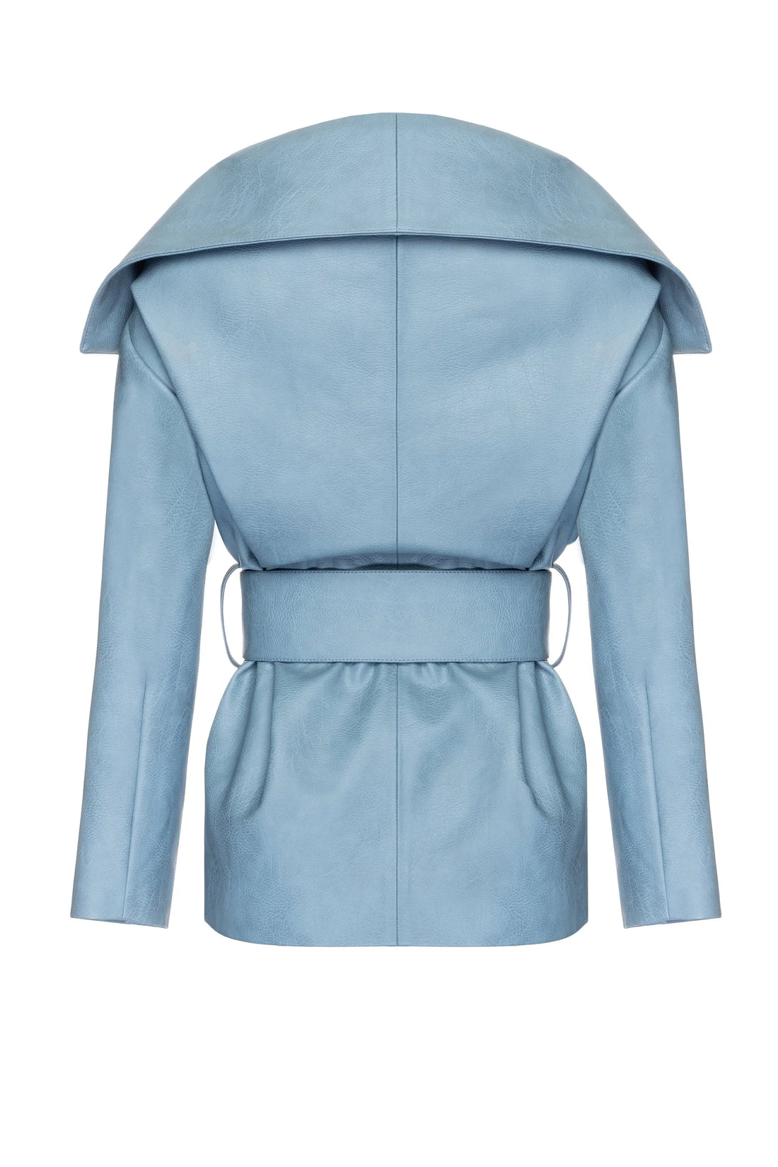 SITUATIONIST Baby Blue Leather Jacket