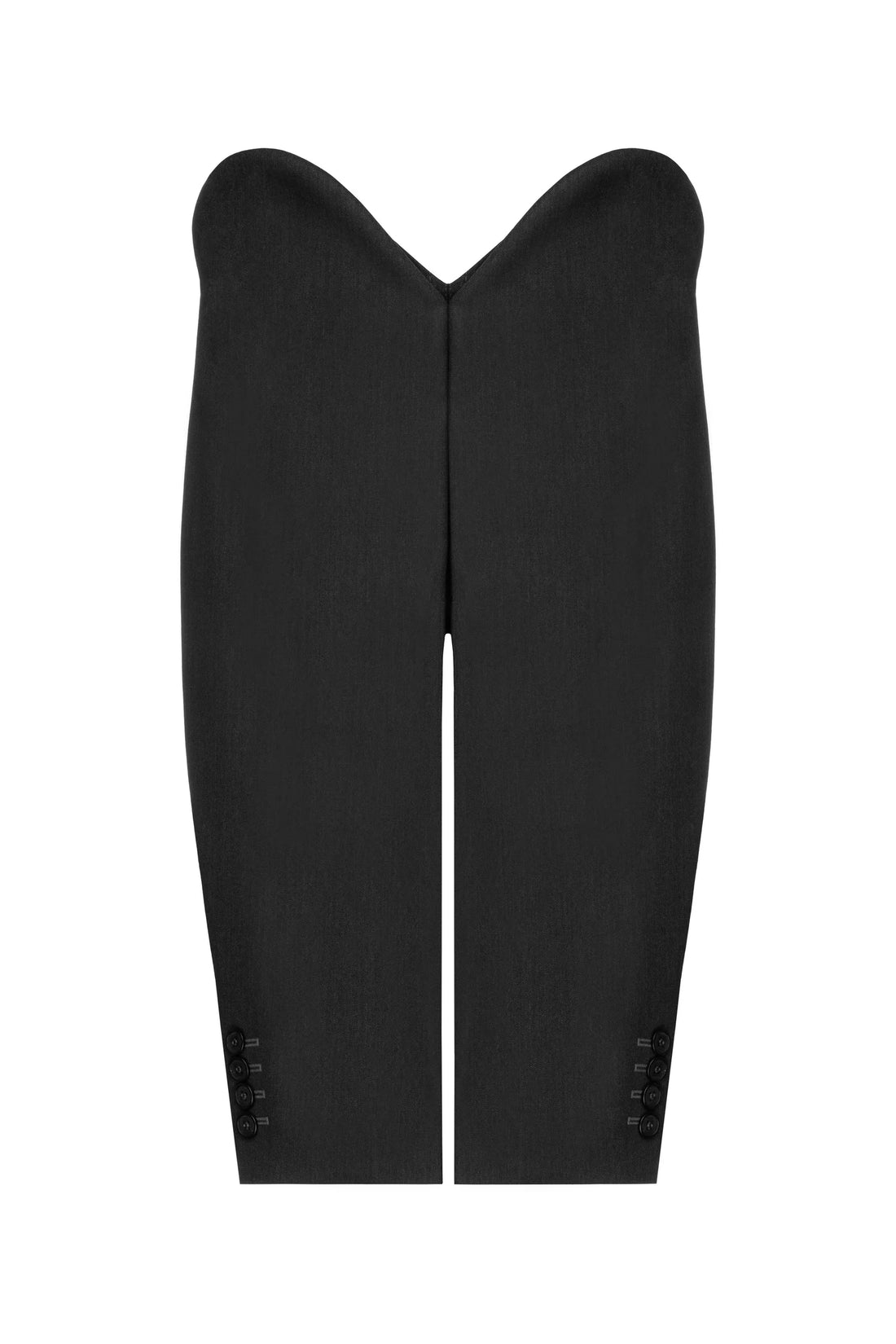 SITUATIONIST Grey Wool Corset