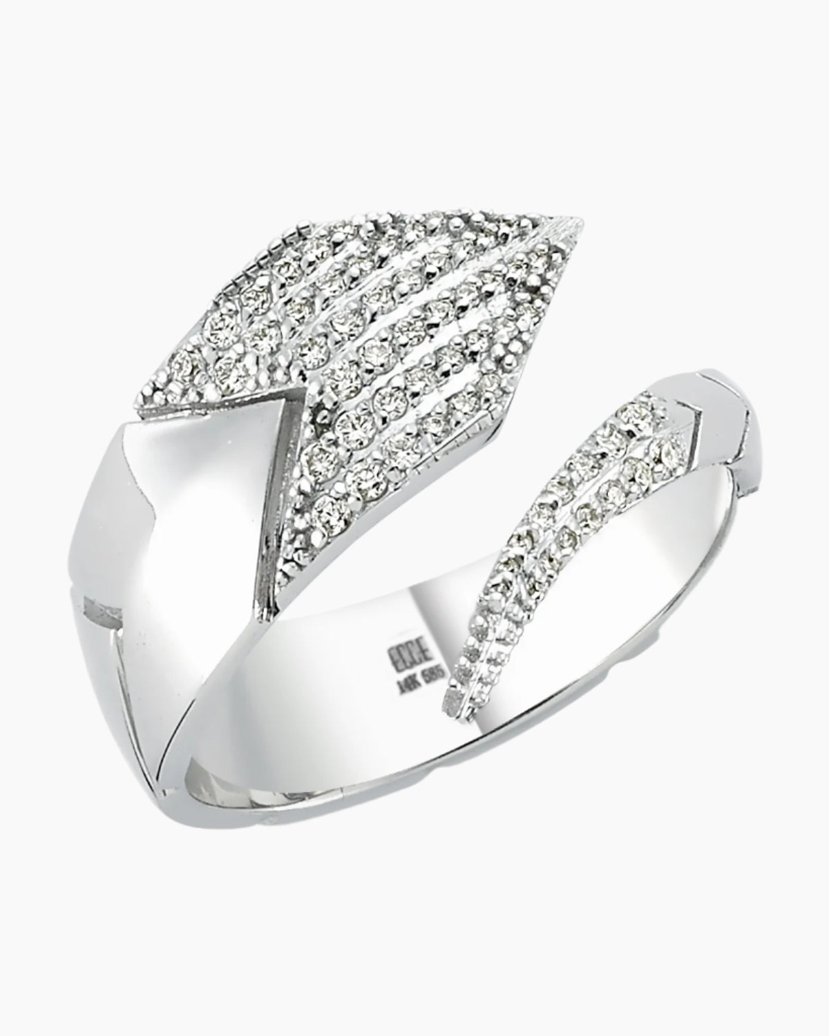 ECCE Le Serpent Diamond Ring White Gold