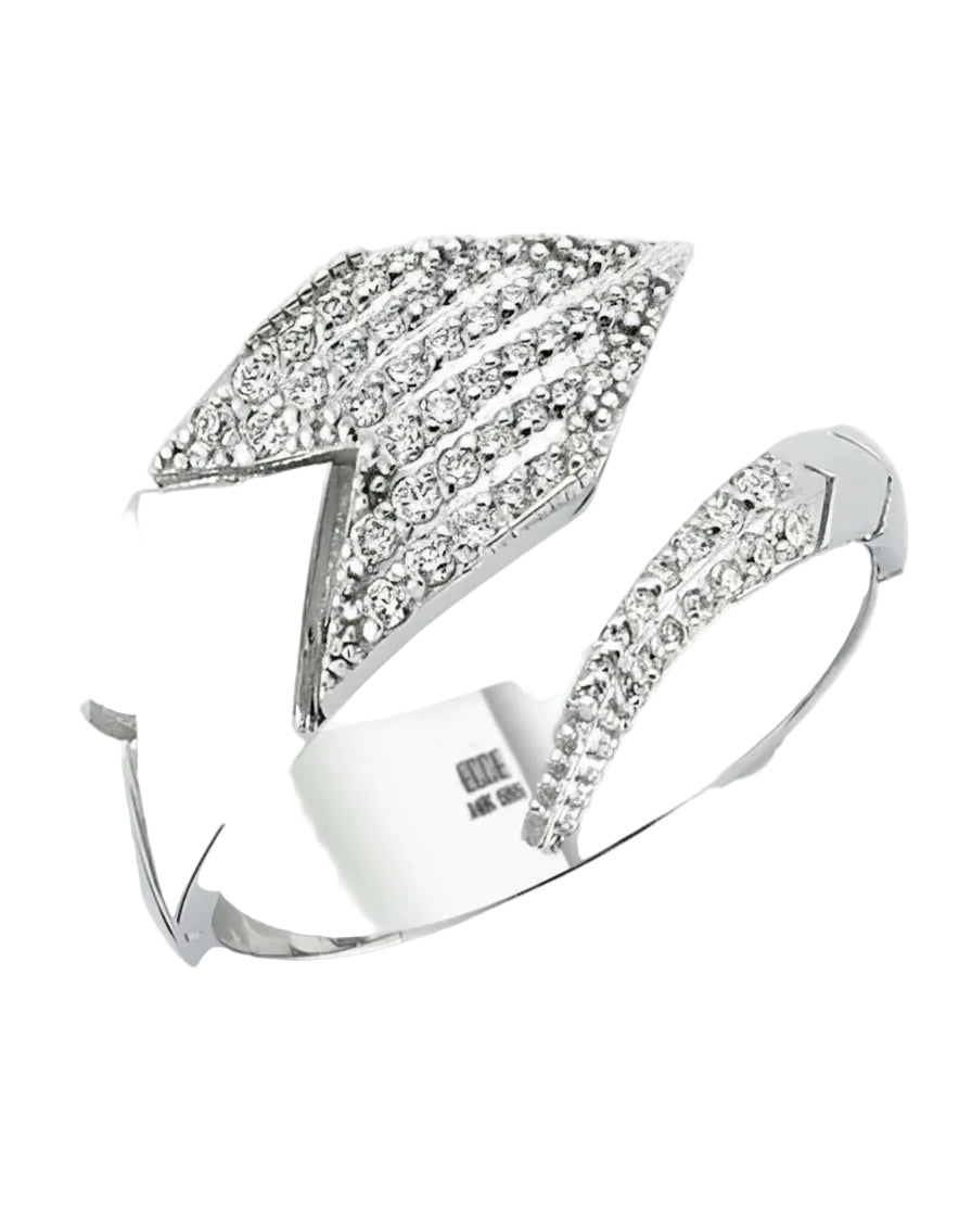 ECCE Le Serpent Diamond Ring White Gold