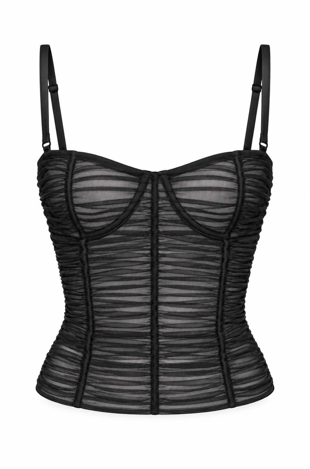 KIKI DE MONTPARNASSE Tulle Bustier Top