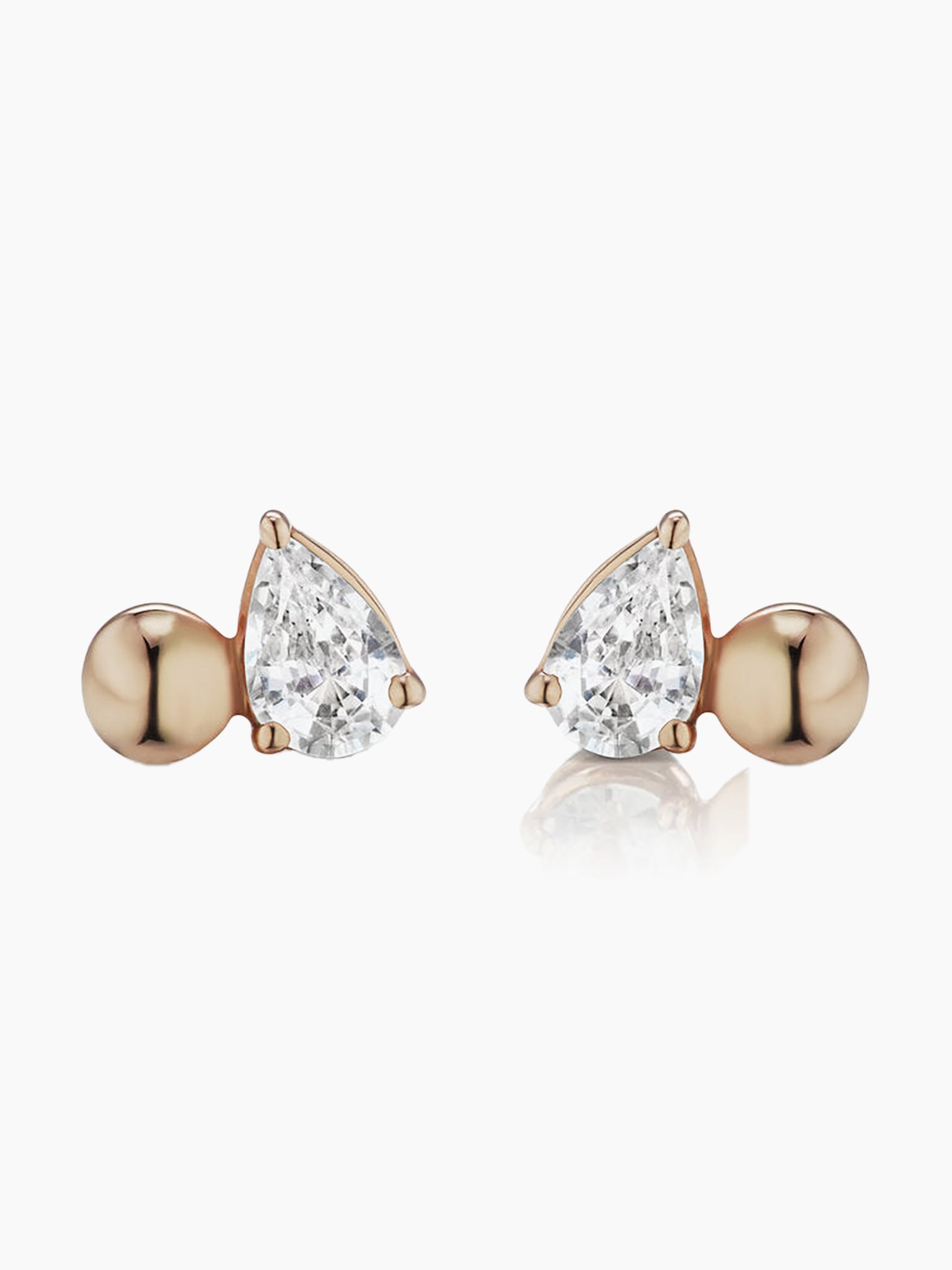 ALTRUIST Pirum Sphera Stud in Yellow Gold