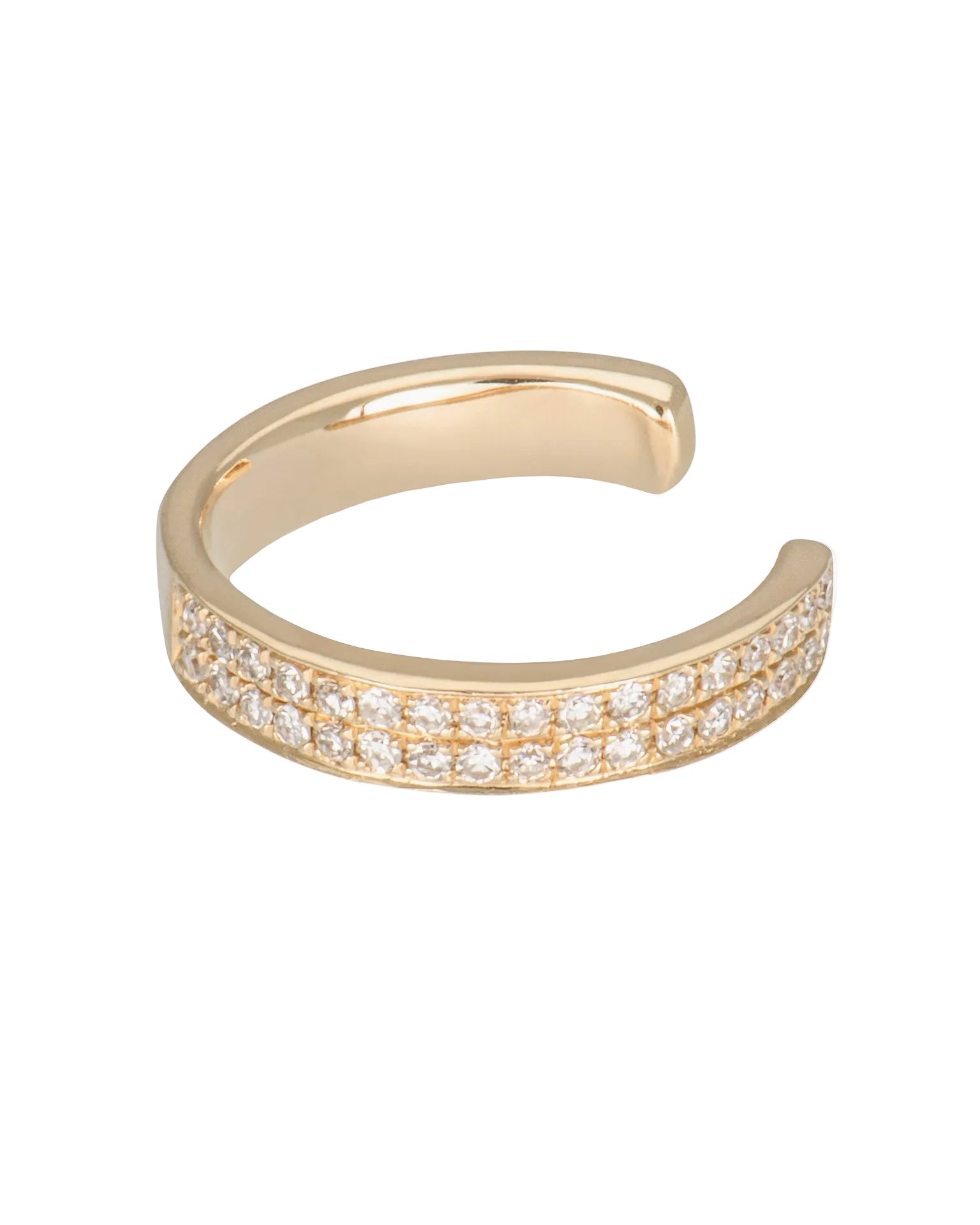 ANEV Double Row Pave Ear Cuff
