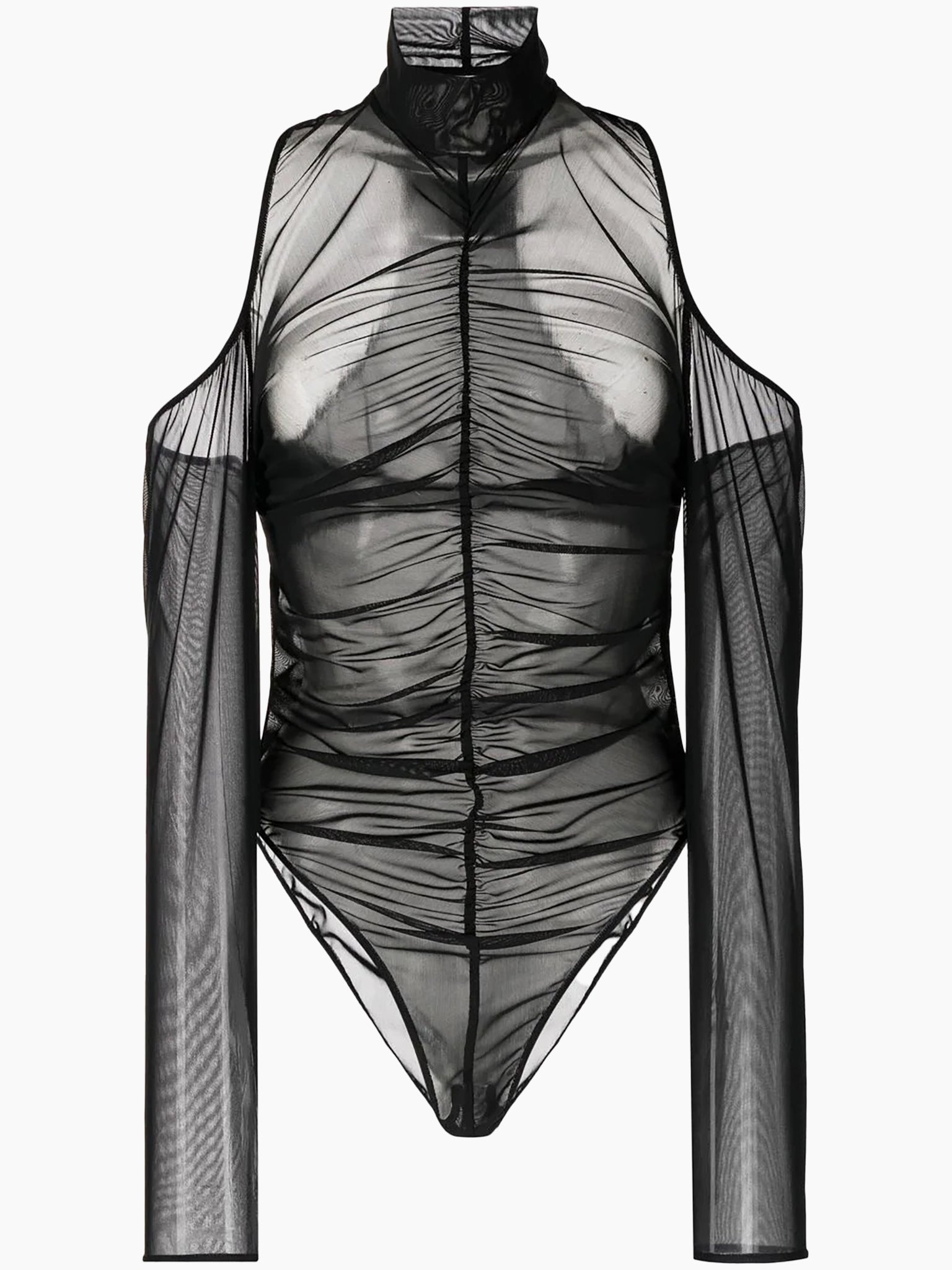 BOYAROVSKAYA Kalura Mesh Knit Bodysuit