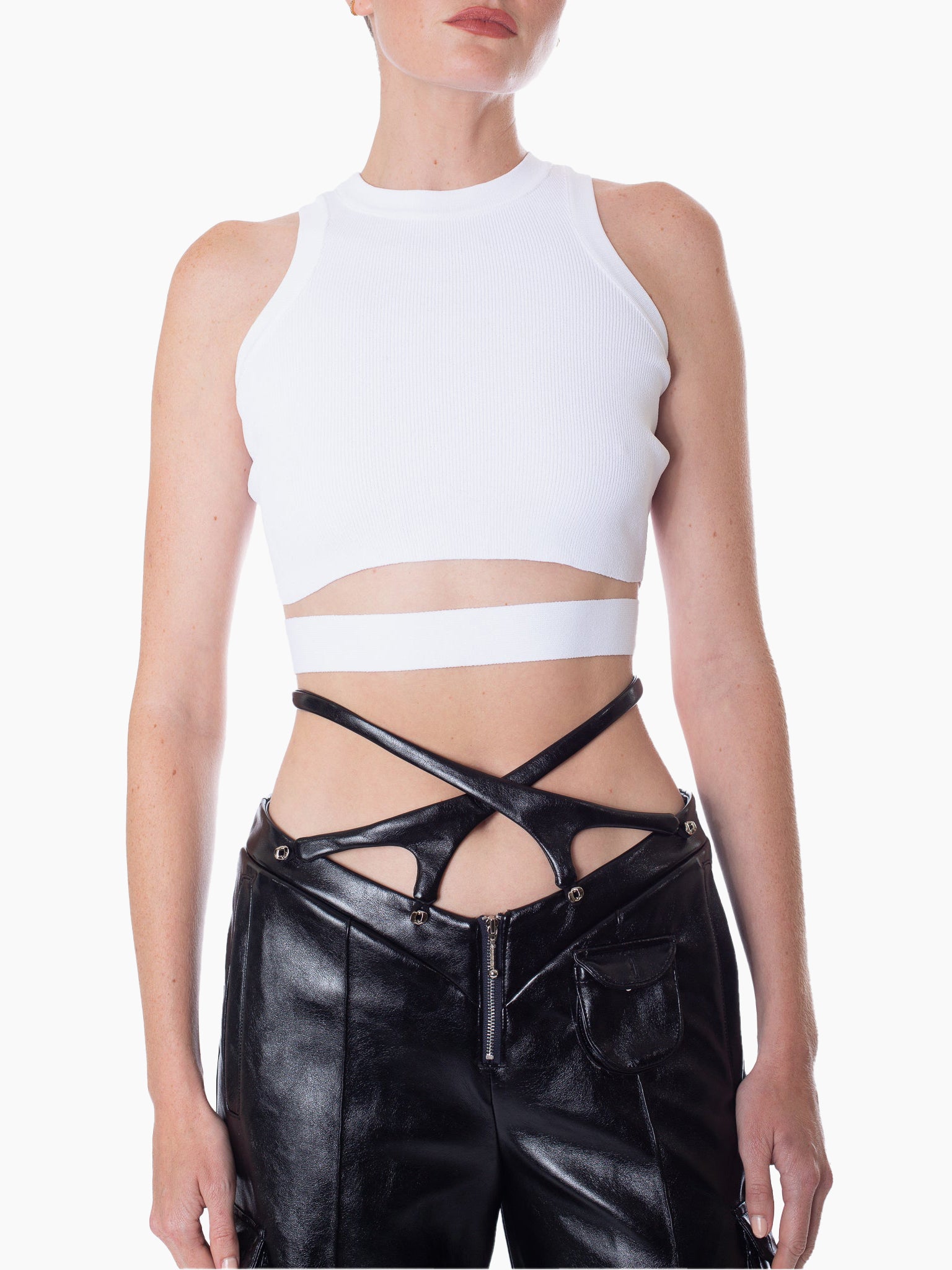 BOYAROVSKAYA Knitted Crop Top