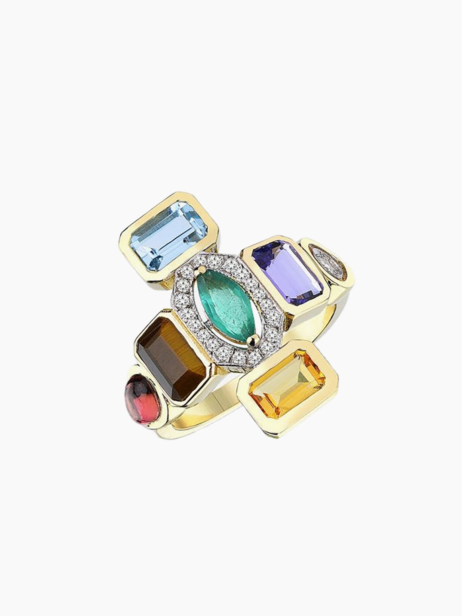 MELIS GORAL Focus Chakra Cross Ring