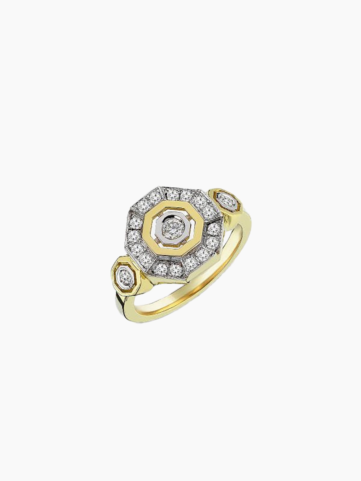 MELIS GORAL Focus Diamond Round Ring