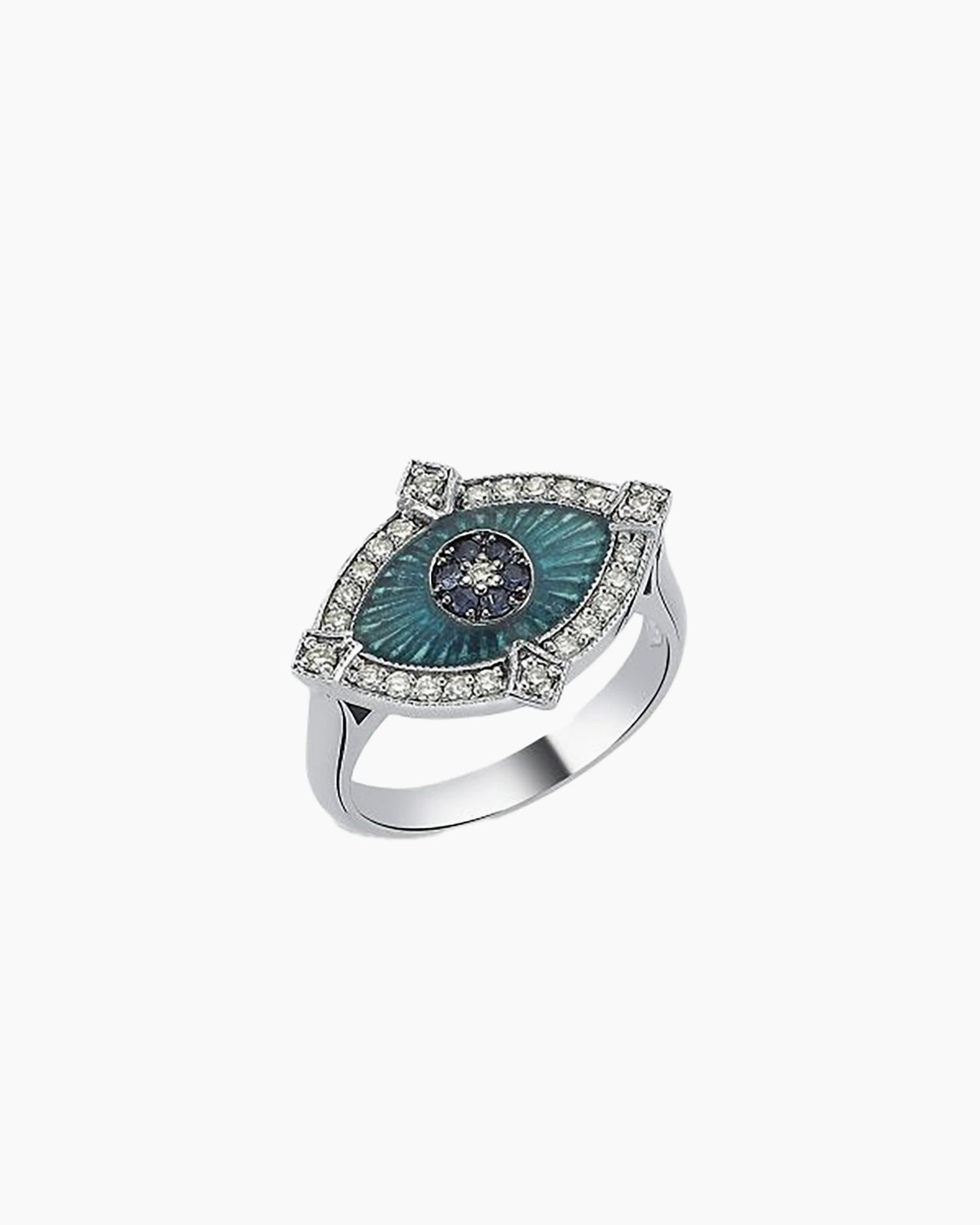 MELIS GORAL Guardian Sapphire & Diamond Ring