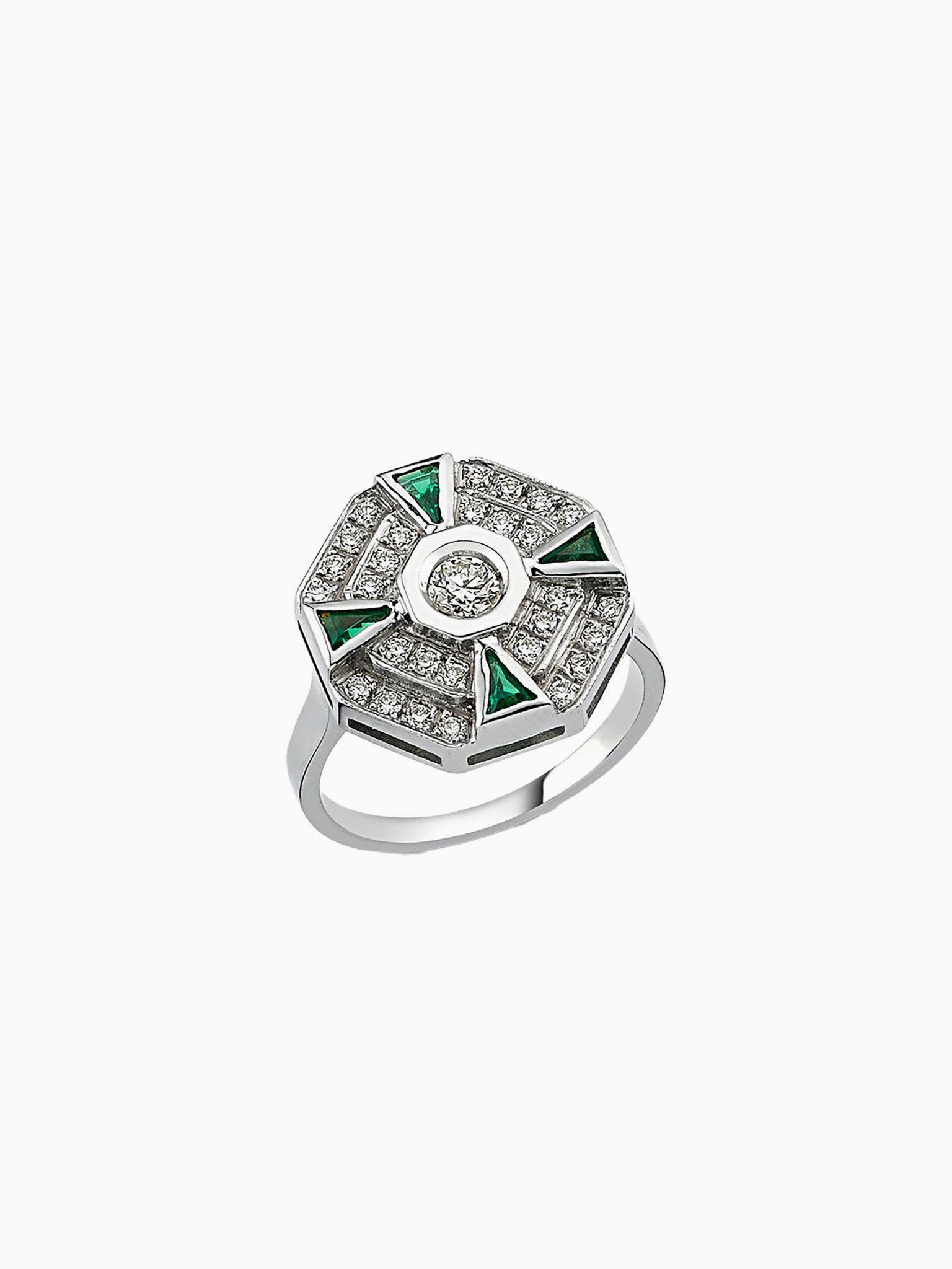 MELIS GORAL Paris Tsavorite and Diamond Ring