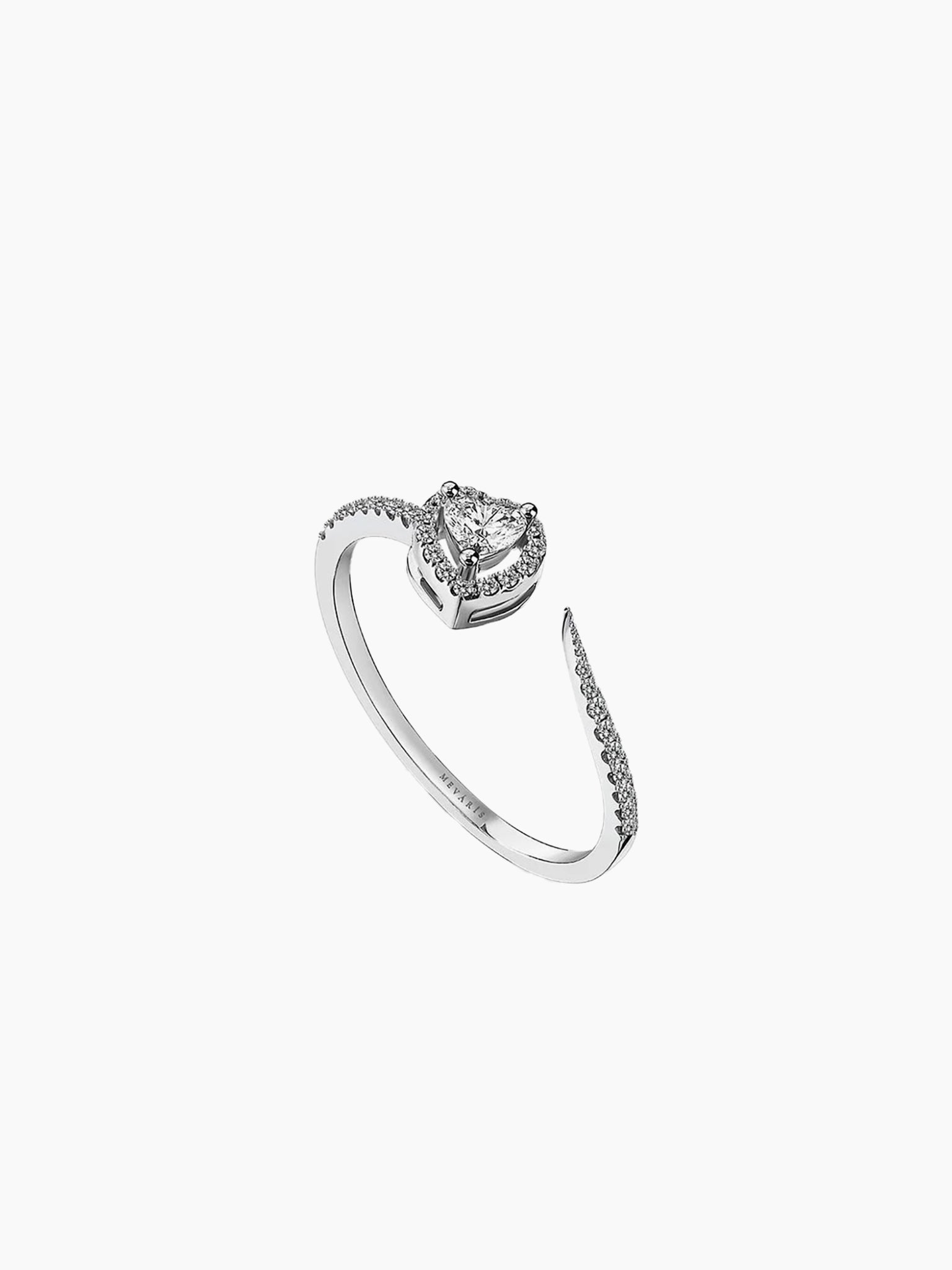 MEVARIS Twin Heart Diamond Ring