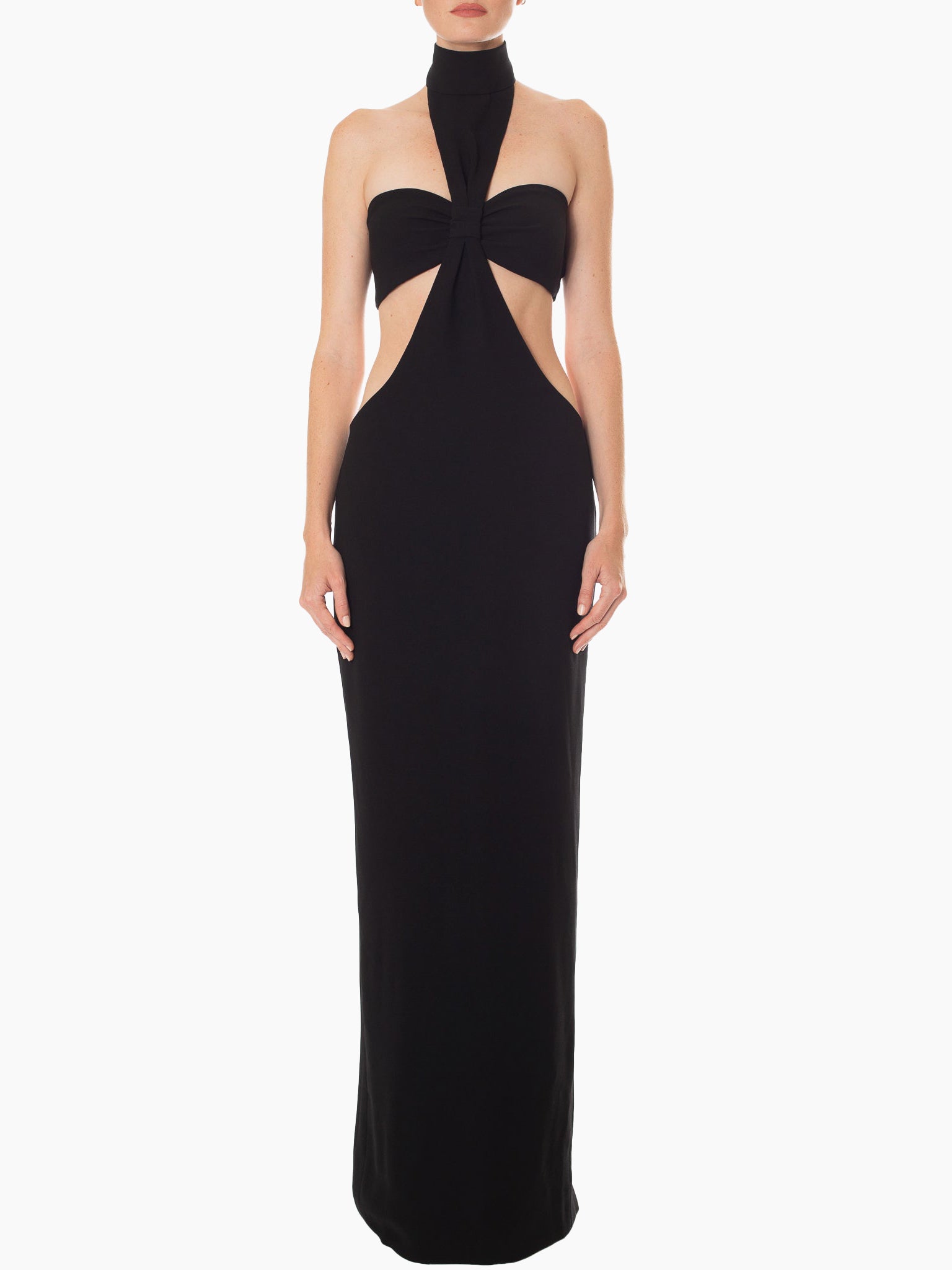 MONOT Turtleneck Bandeau Maxi Dress