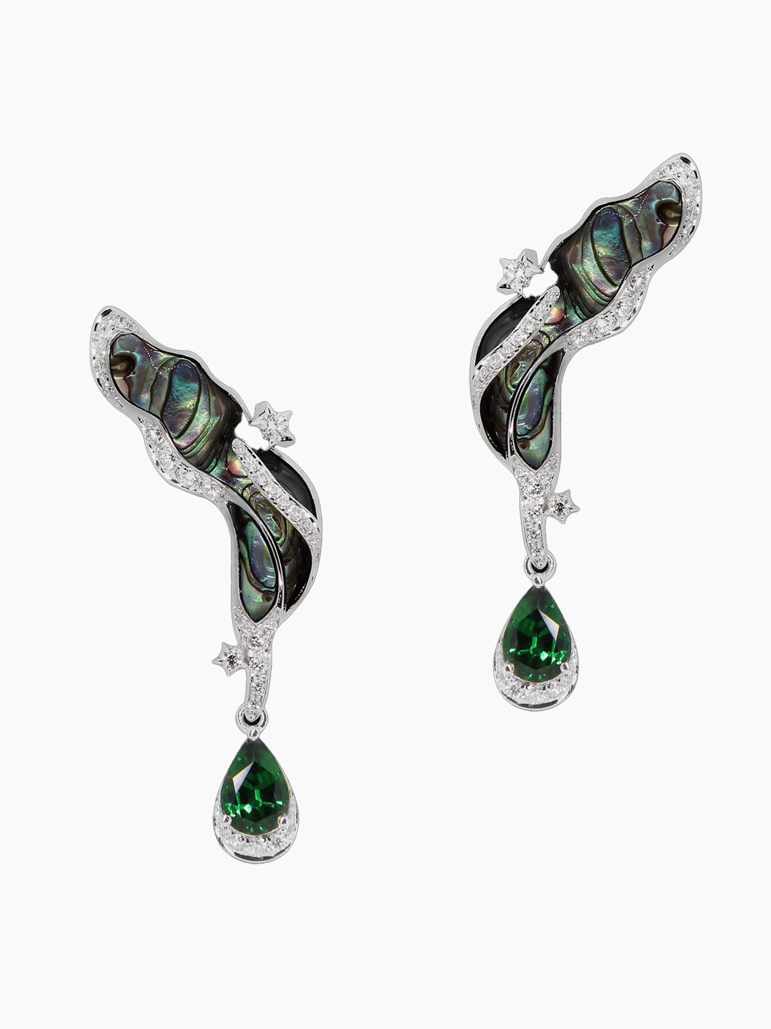 SIMONE Chrome Tourmalines Earrings