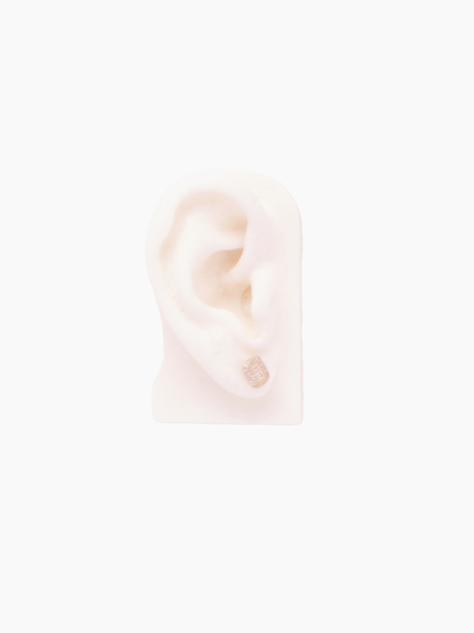 ANEV Rectangle Diamond Stud
