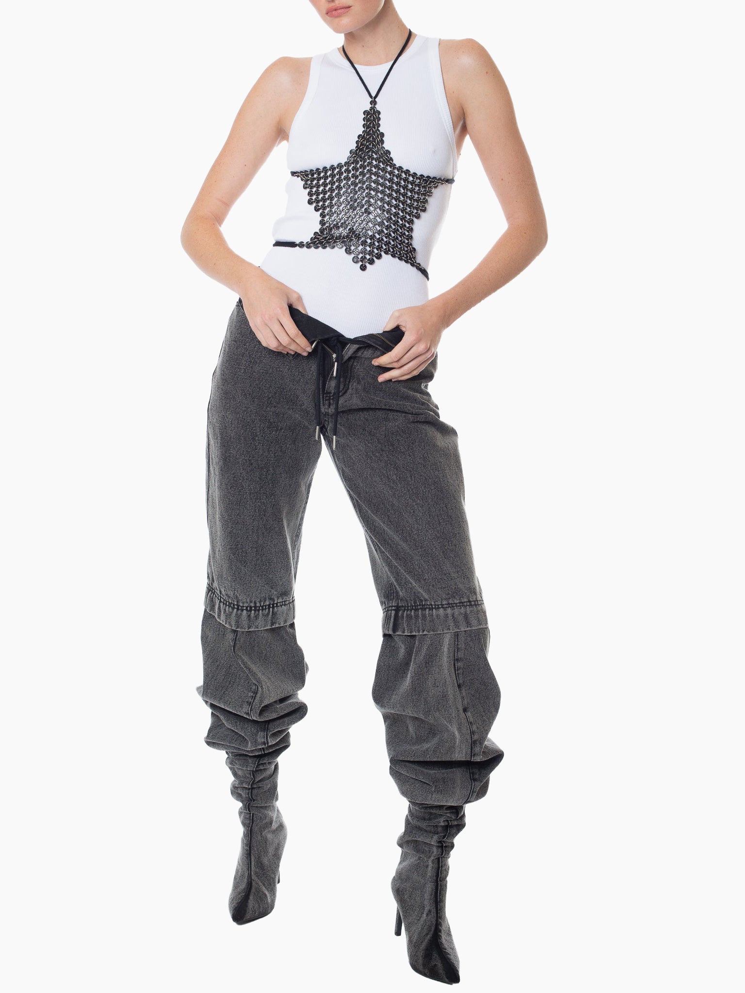 BONBOM Star Button Harness Top