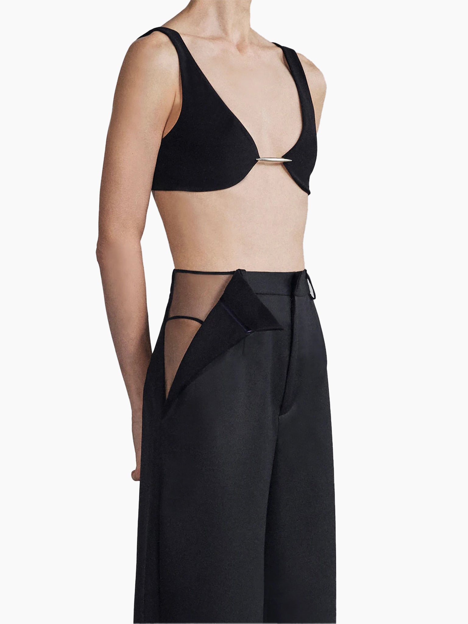 GRACE LING Peek Open Thigh Pant