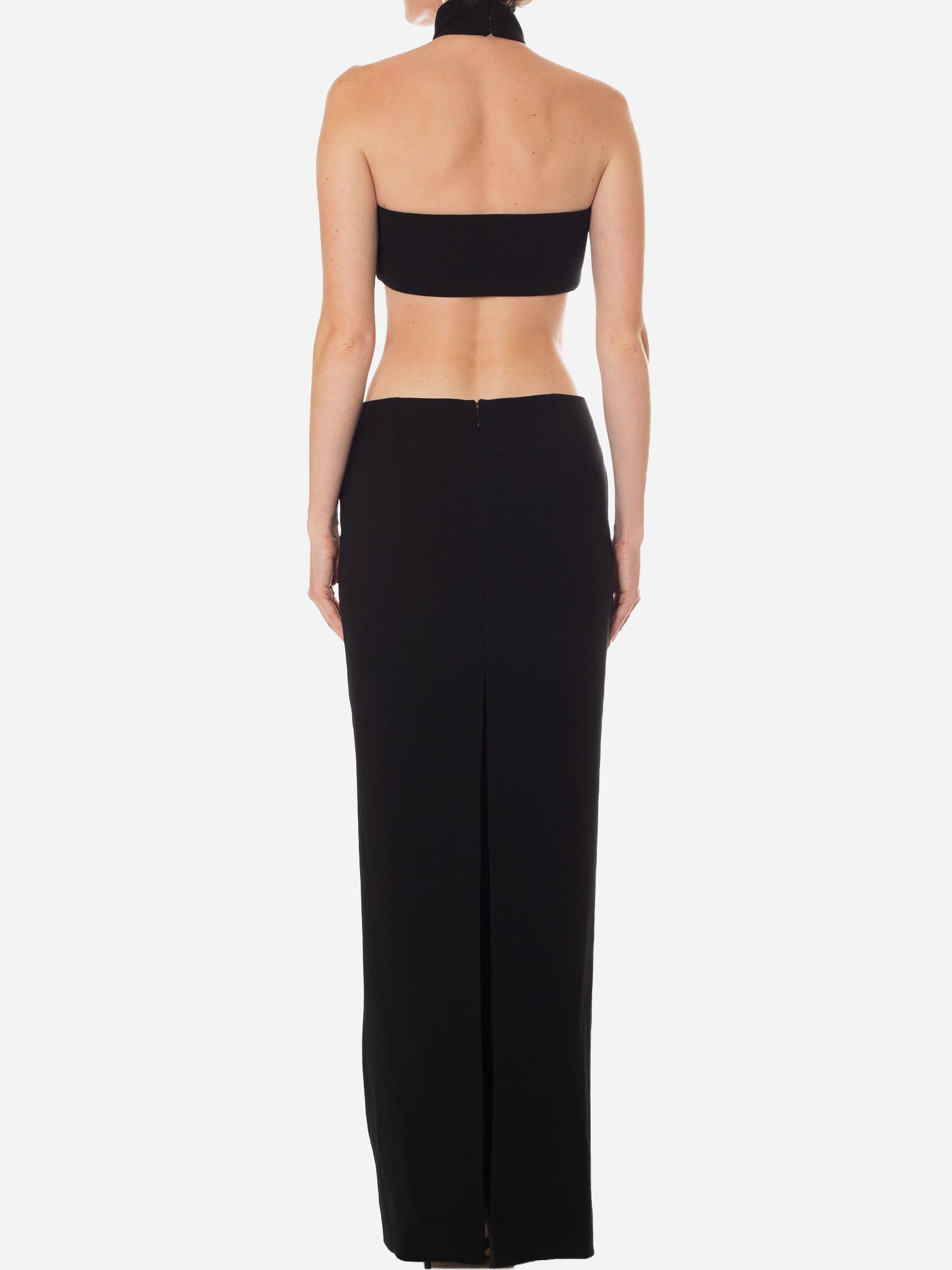 MONOT Turtleneck Bandeau Maxi Dress