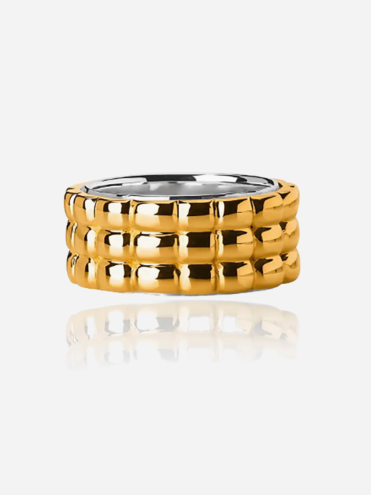 TANE Mexico 1942 Alma Textured Vermeil Ring