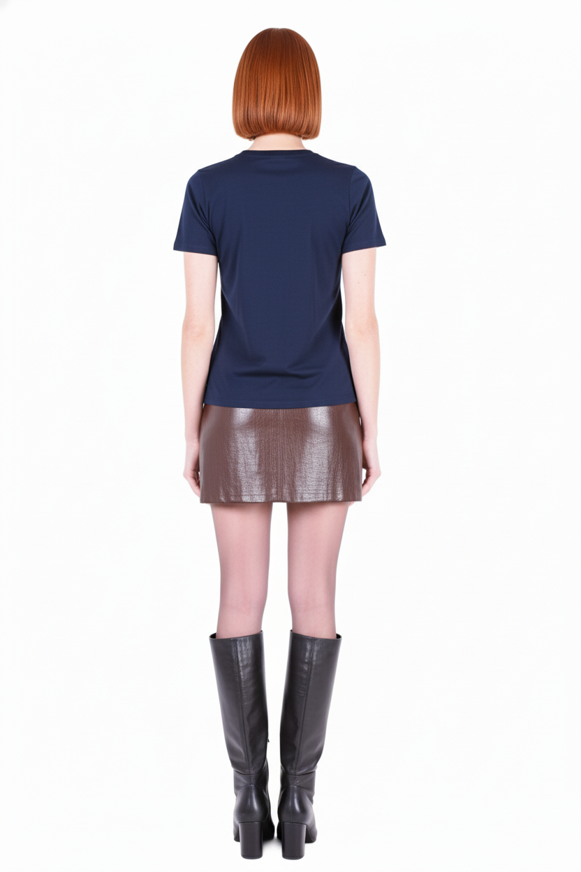 MAJESTIC FILATURES Short Sleeve Cashmere Crewneck