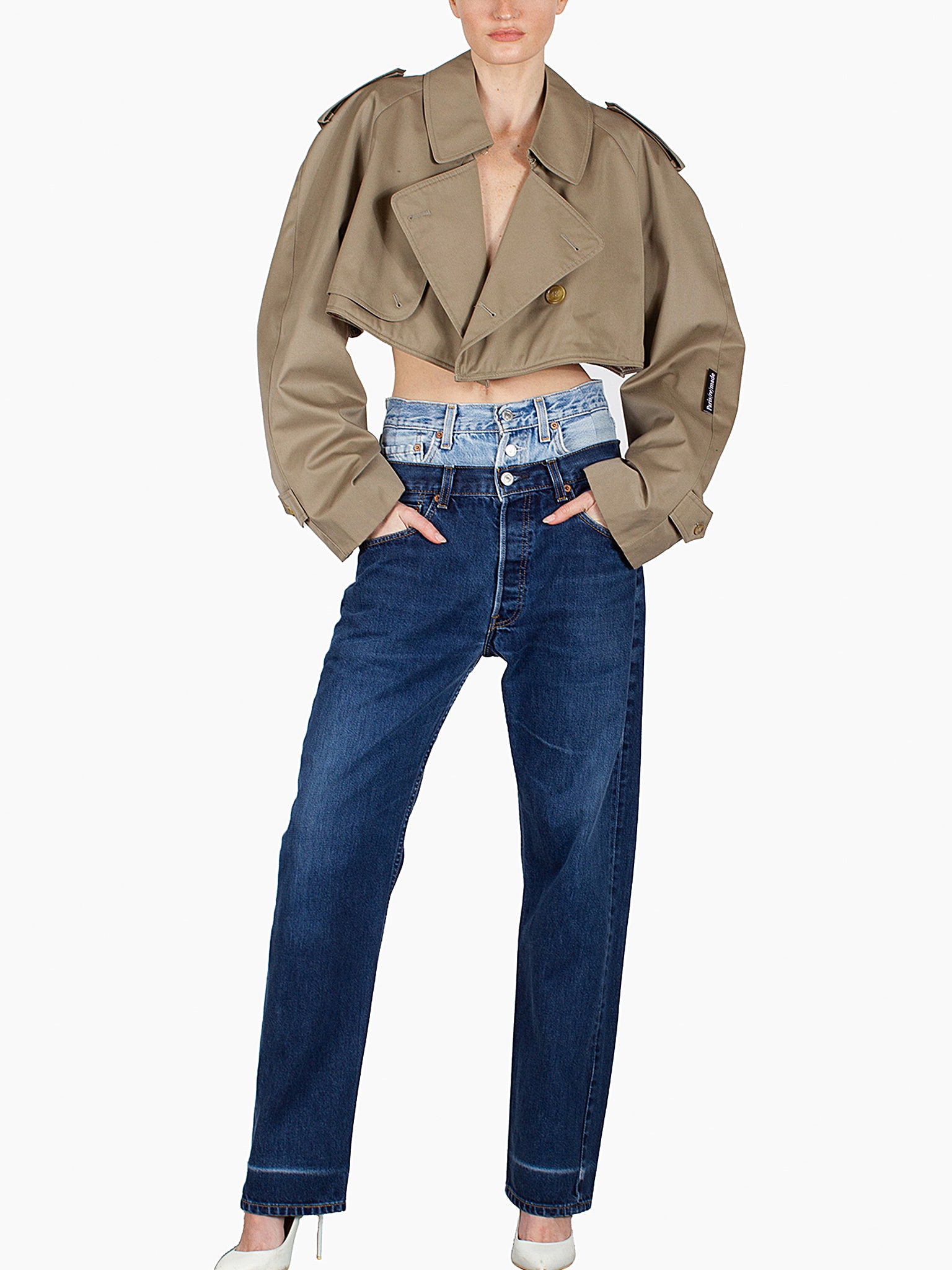 1/OFF PARIS Double Waist Jeans