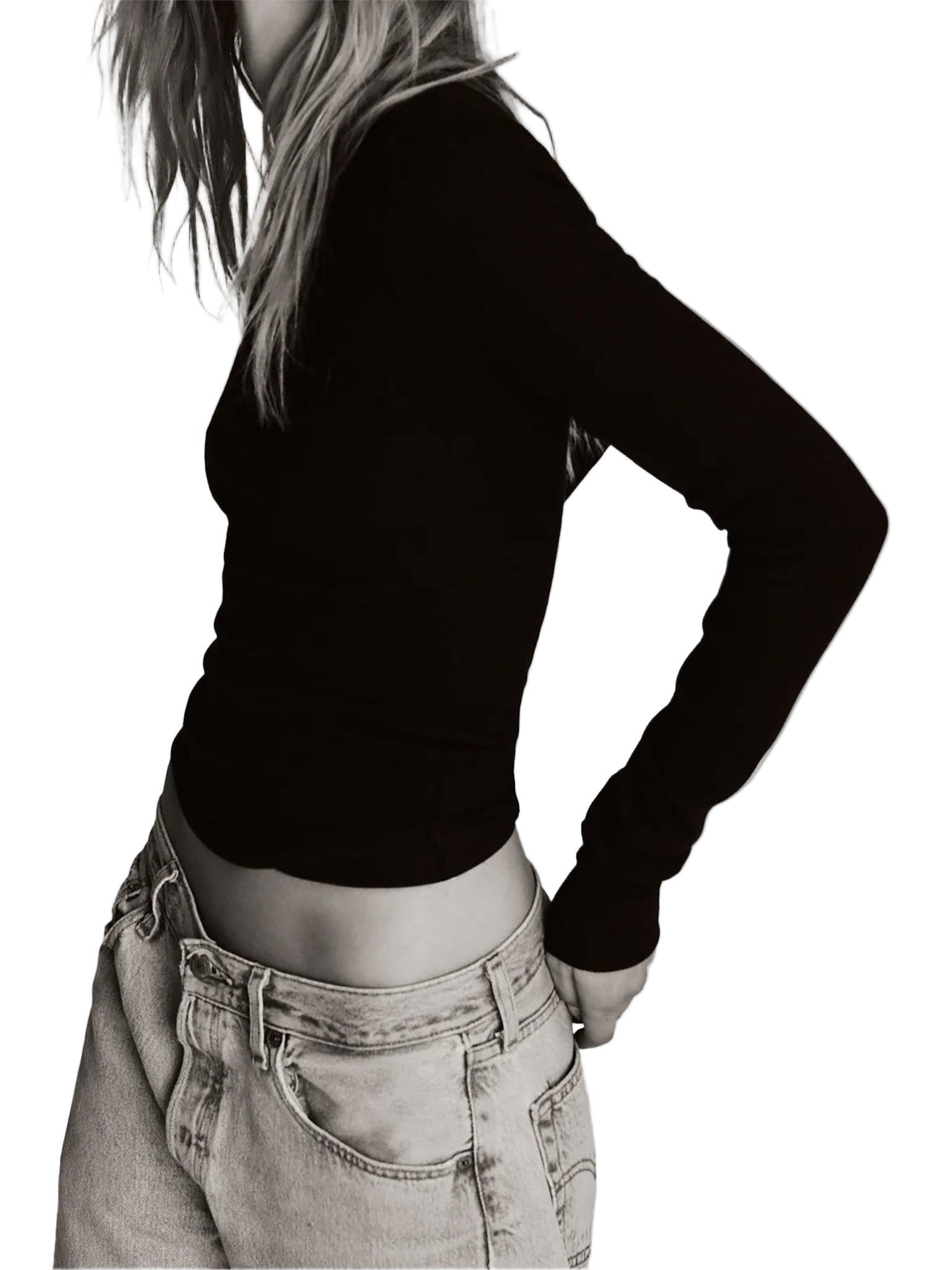 ETERNE Long Sleeve Fitted Top