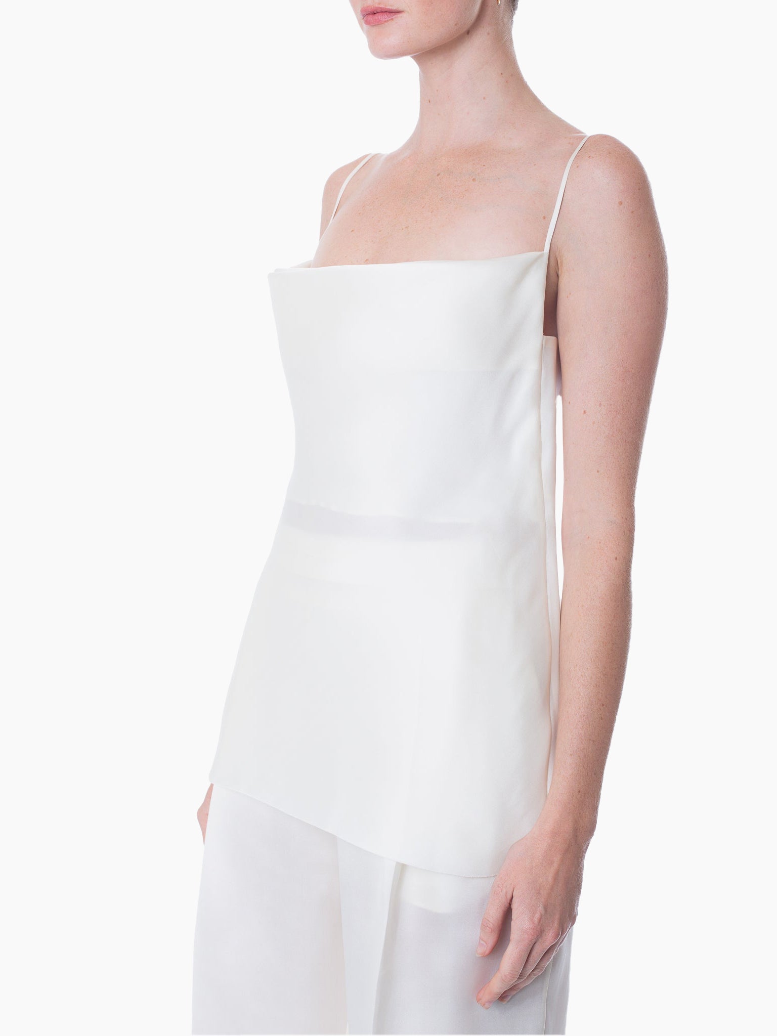 GIA STUDIOS Cowl Neck Vietnamese Silk Camisole