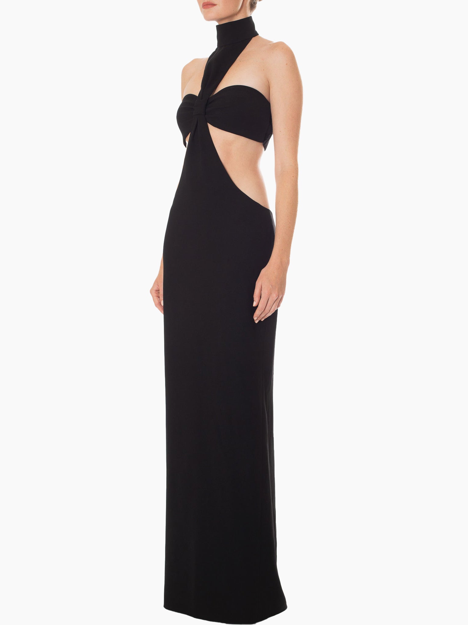 MONOT Turtleneck Bandeau Maxi Dress