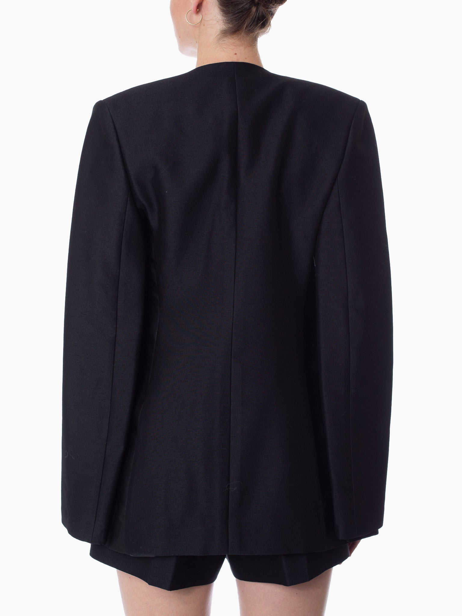 GIA STUDIOS Silk Wool Flared Sleeve Jacket