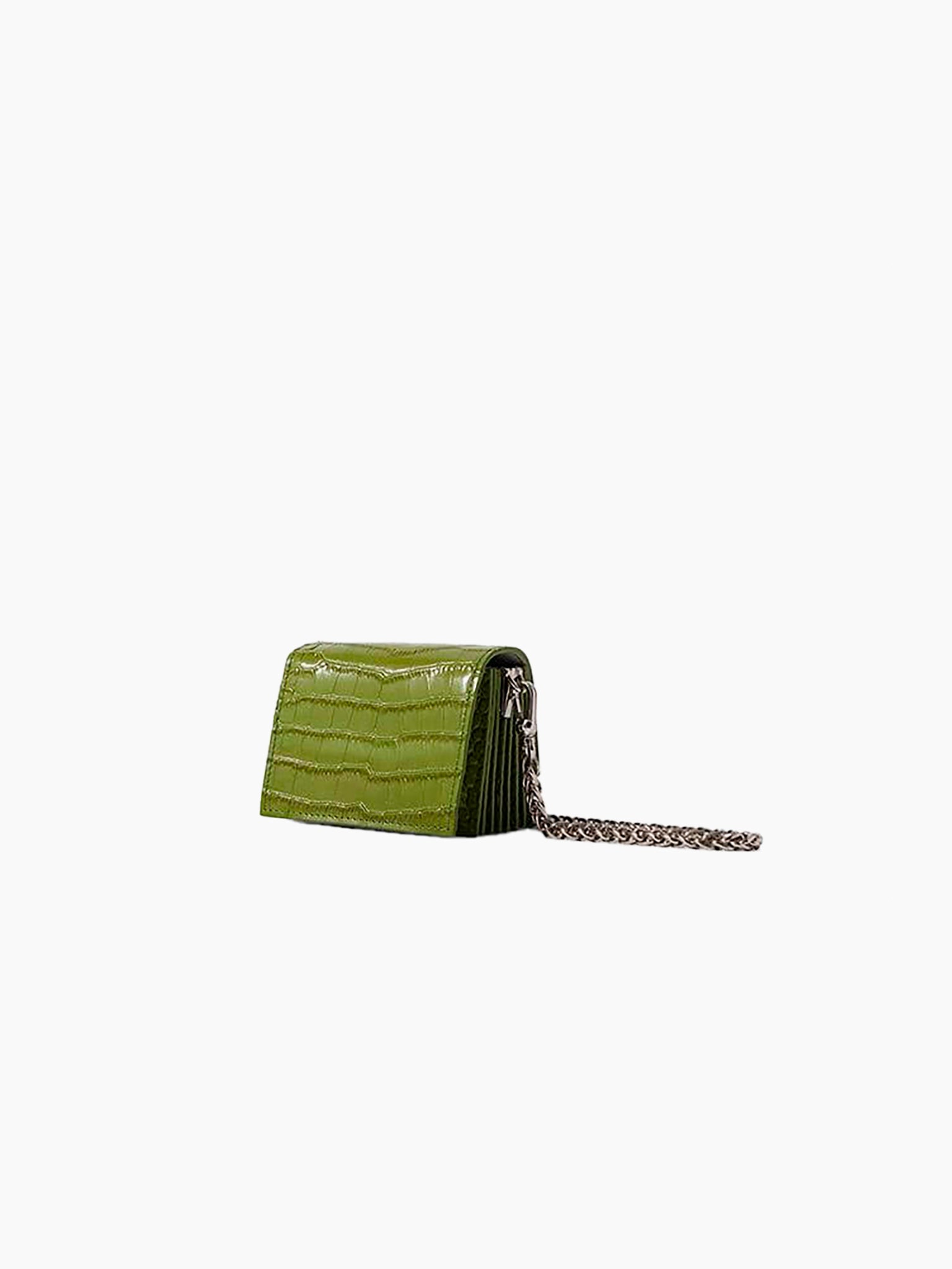 HAN WEN STUDIO Naomi Nano Croc Crossbody Cardholder