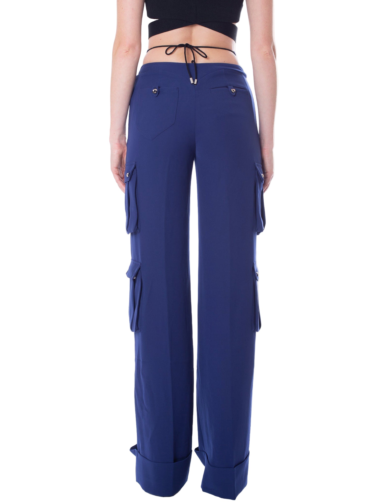 HAN WEN STUDIO V-waist Cargo Pant with Detachable Strappy Waistbands