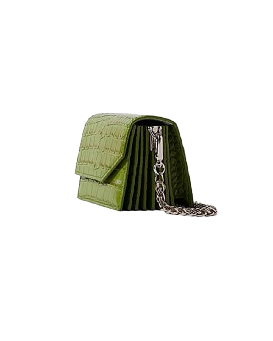 HAN WEN STUDIO Naomi Nano Croc Crossbody Cardholder