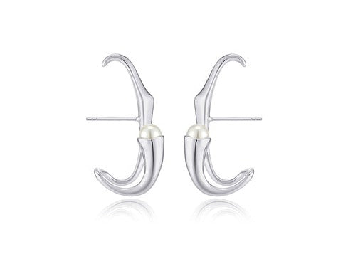 HERADI Wave 054 Earrings Silver