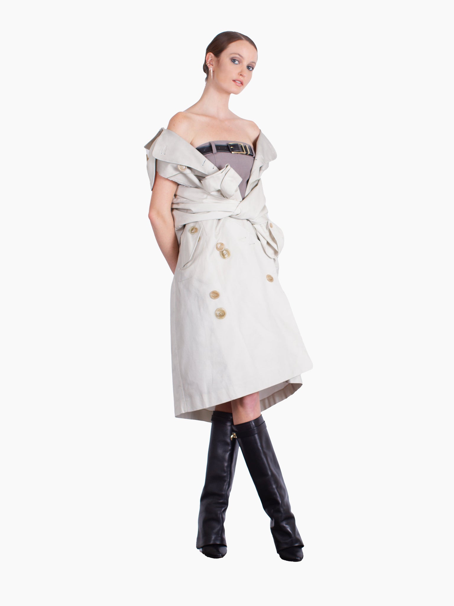 AOTC Belted Tube Dress