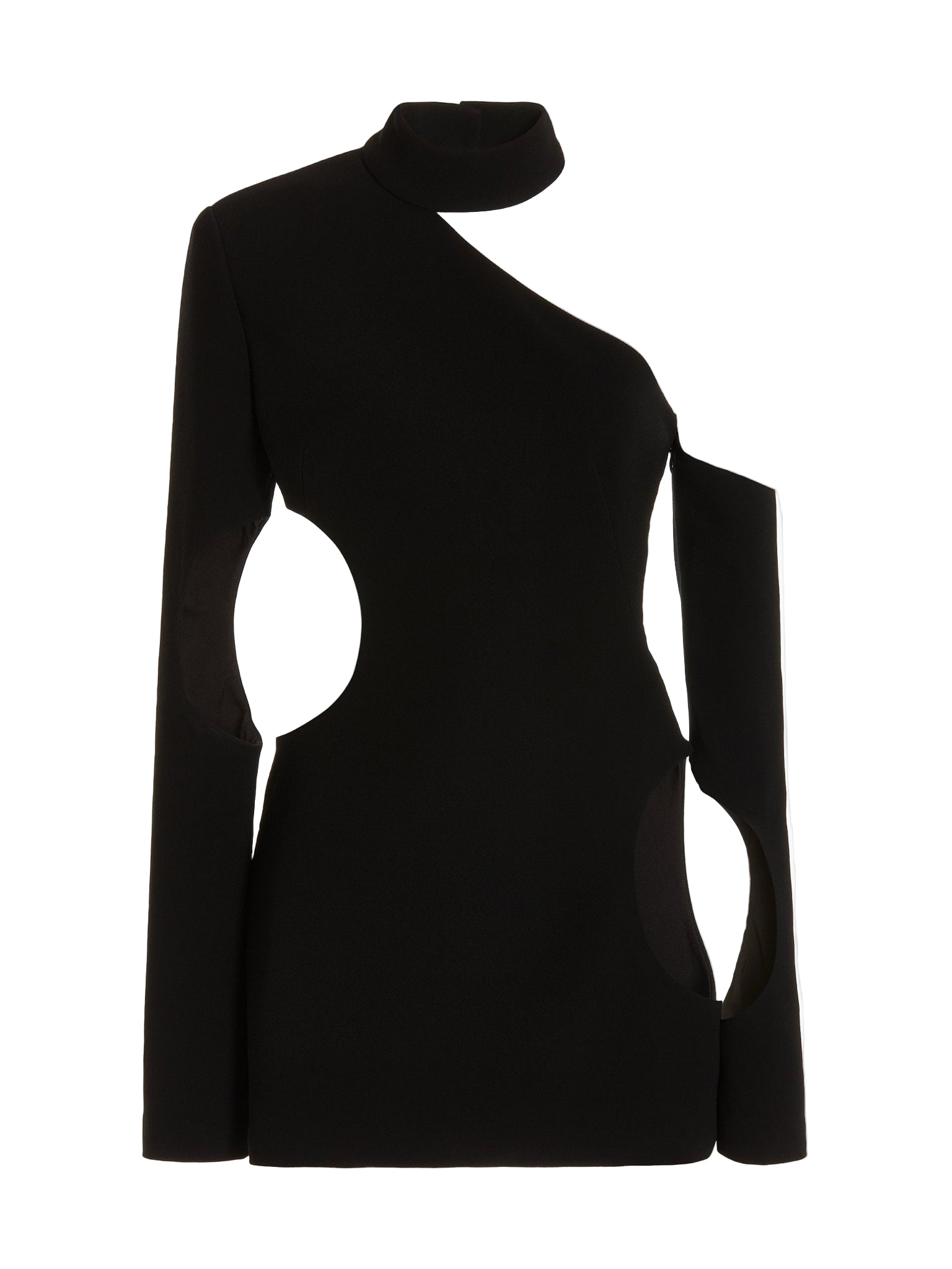 MONOT One Shoulder Circle Cut Out Mini Dress