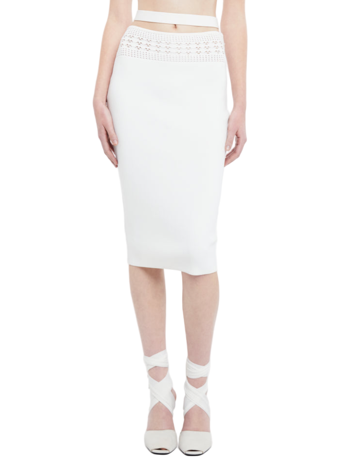 ANDREADAMO Stretch Knit Midi Skirt