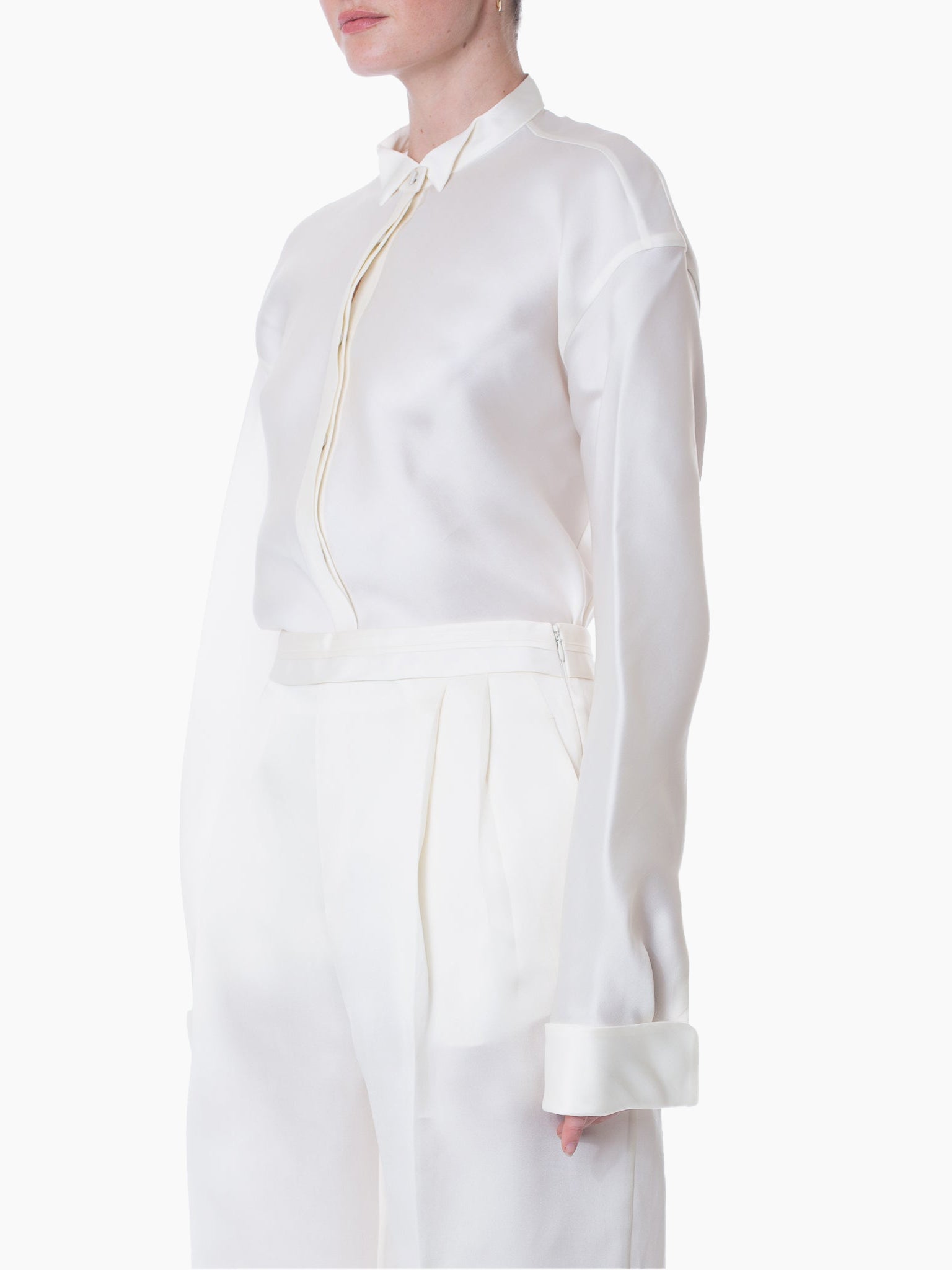 GIA STUDIOS Tuxedo Silk Shirt