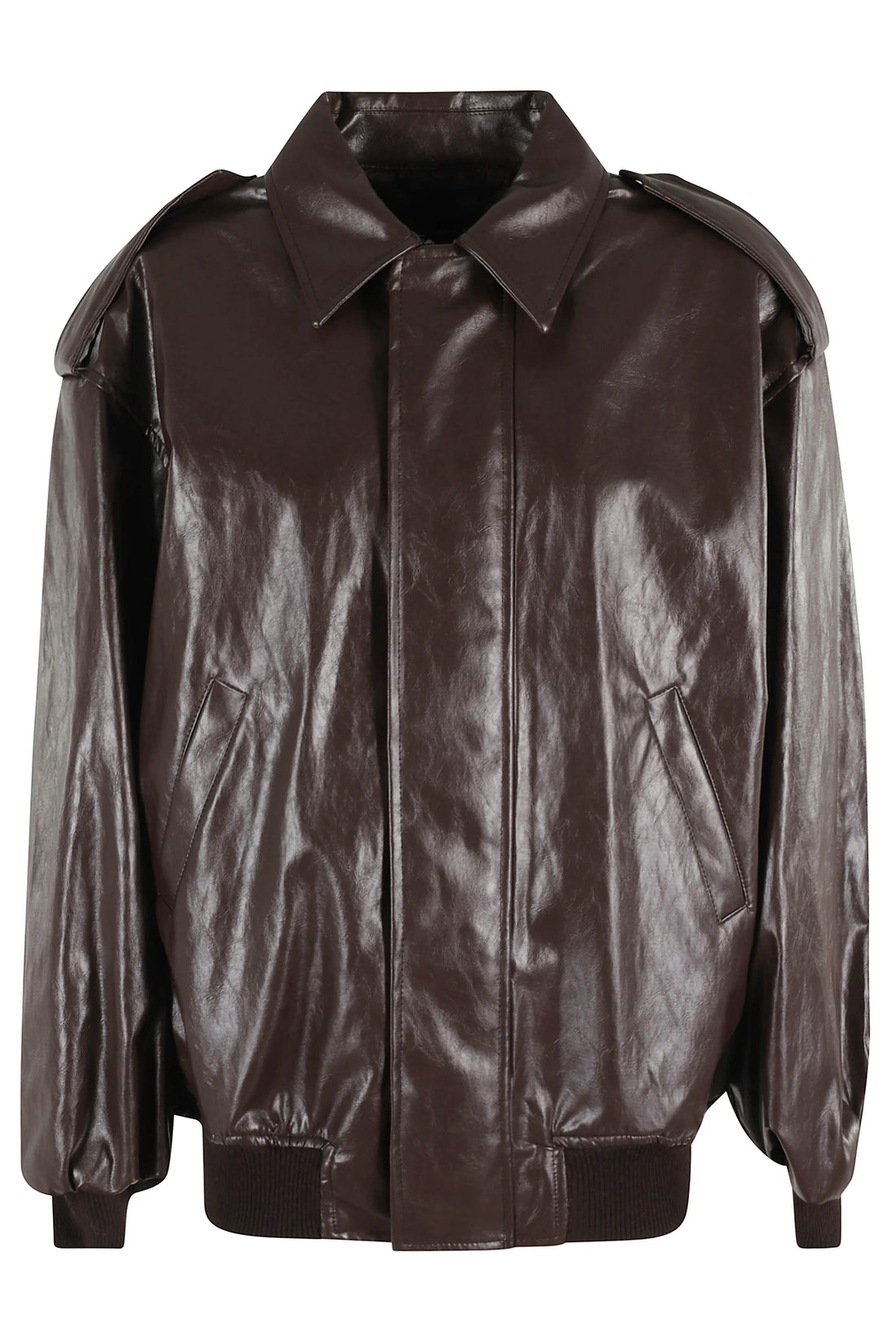 FEDERICA TOSI Metalic Leather Bomber