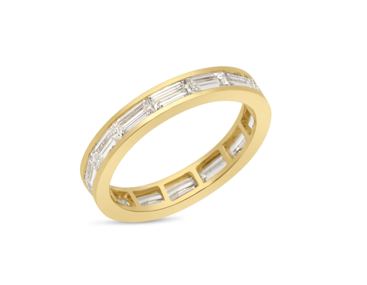 LUMENIRI The Diya Baguette Eternity Band