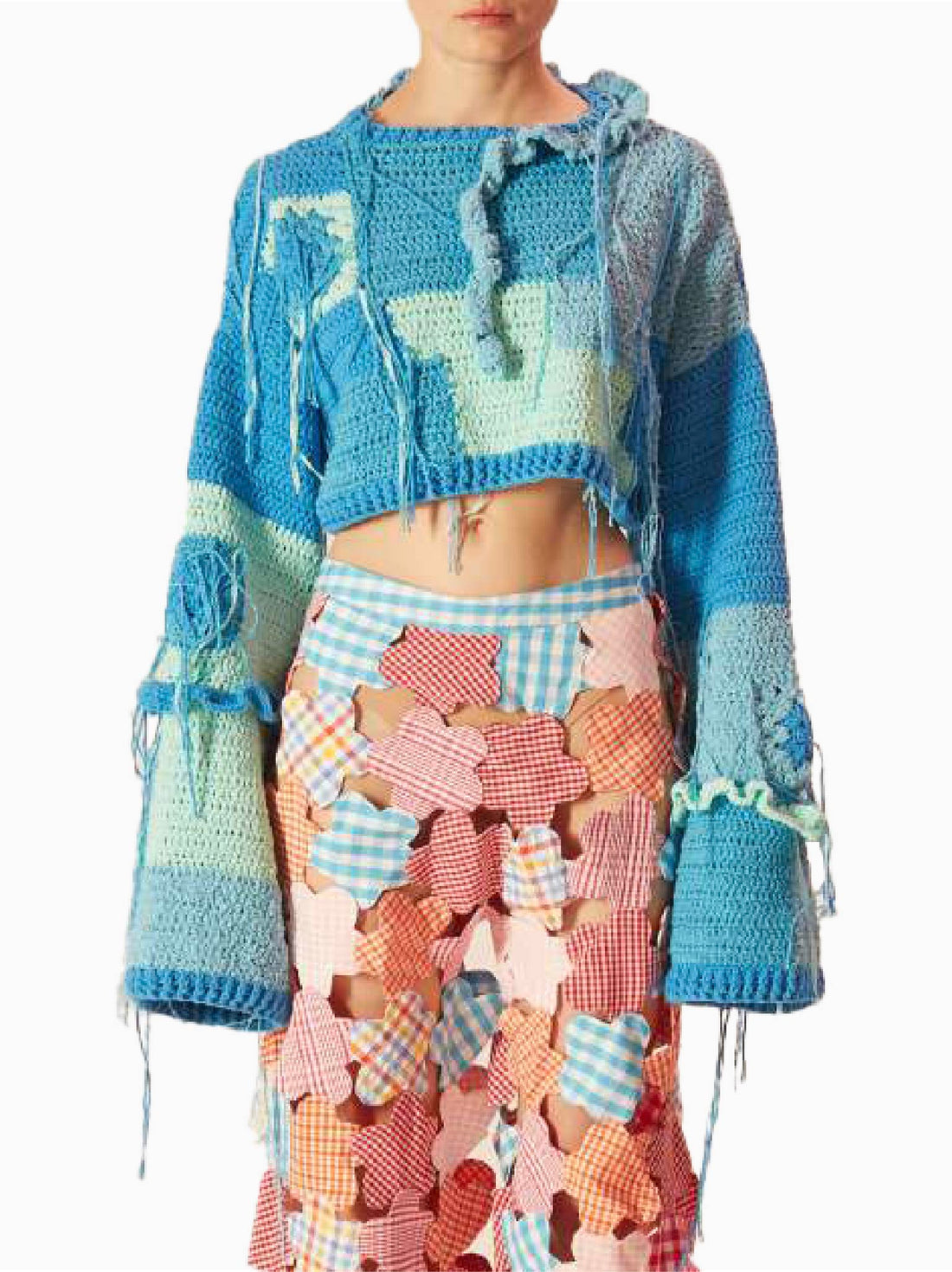 CAVIA Crochet Crop Sweater