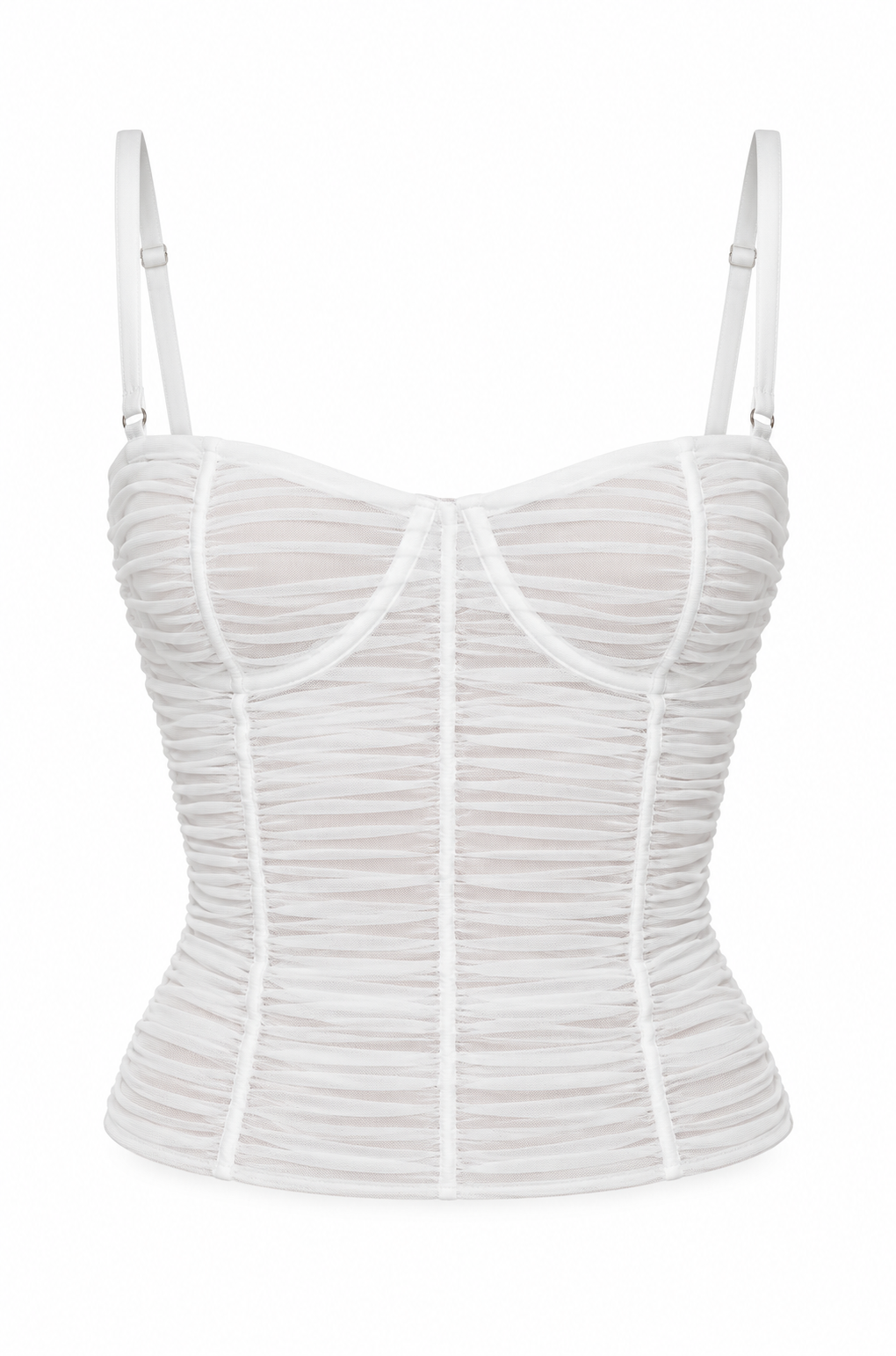 KIKI DE MONTPARNASSE Tulle Bustier Top