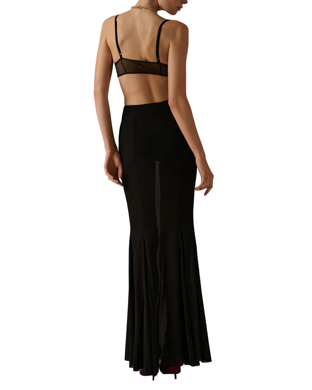 KIKI DE MONTPARNASSE Chiffon Maxi Skirt