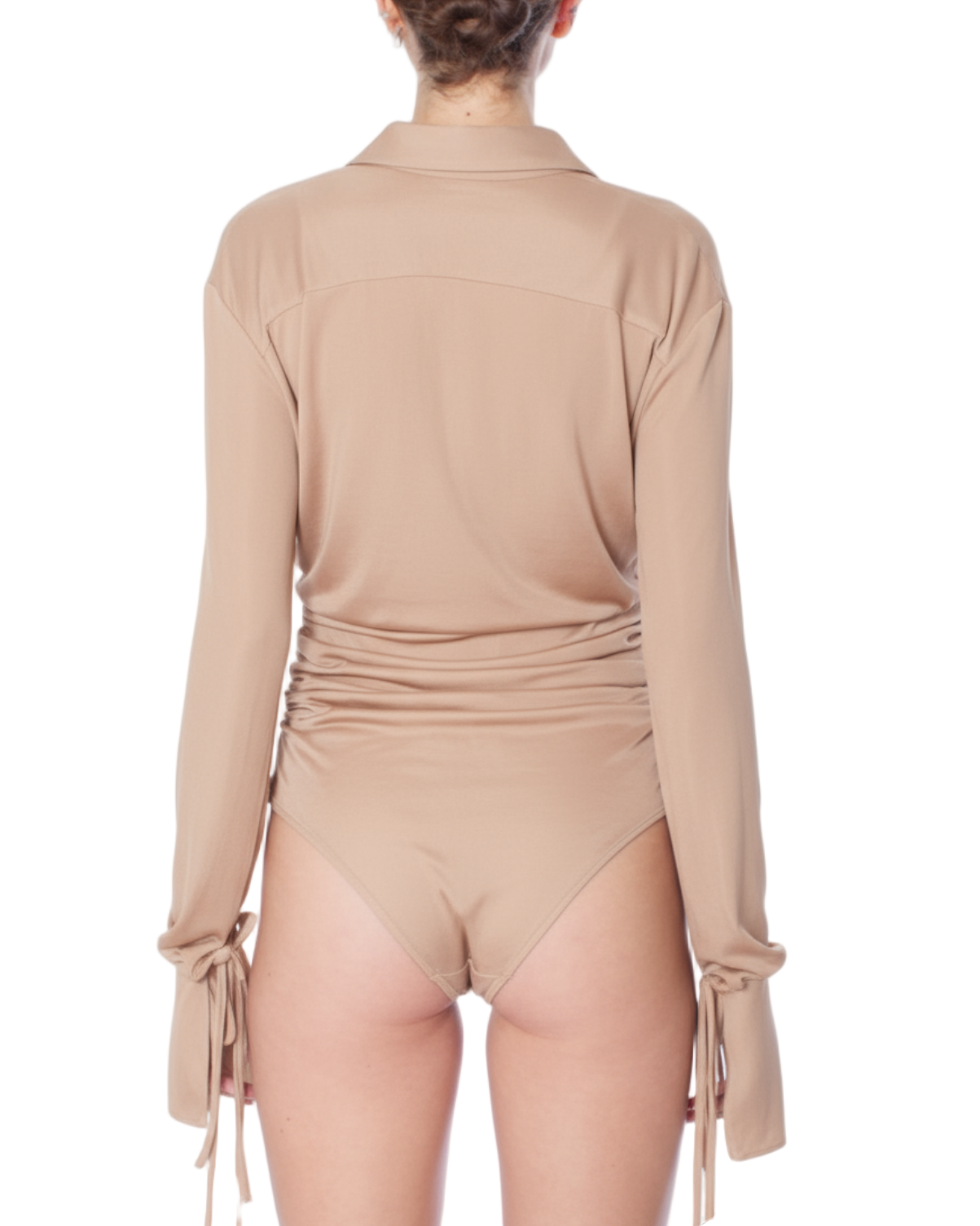 ANDREADAMO Draped Jersey Bodysuit
