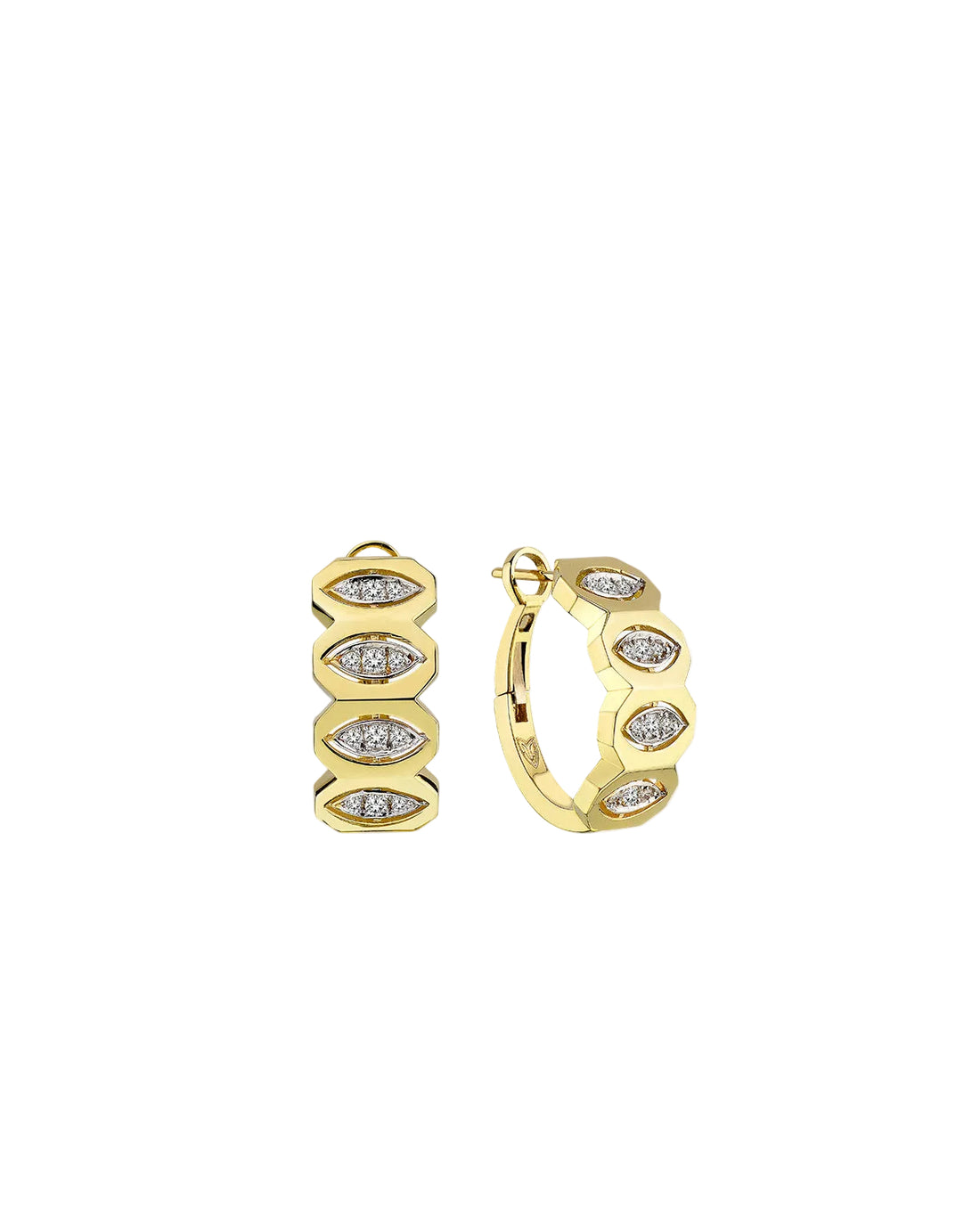MELIS GORAL Focus Diamond Earrings