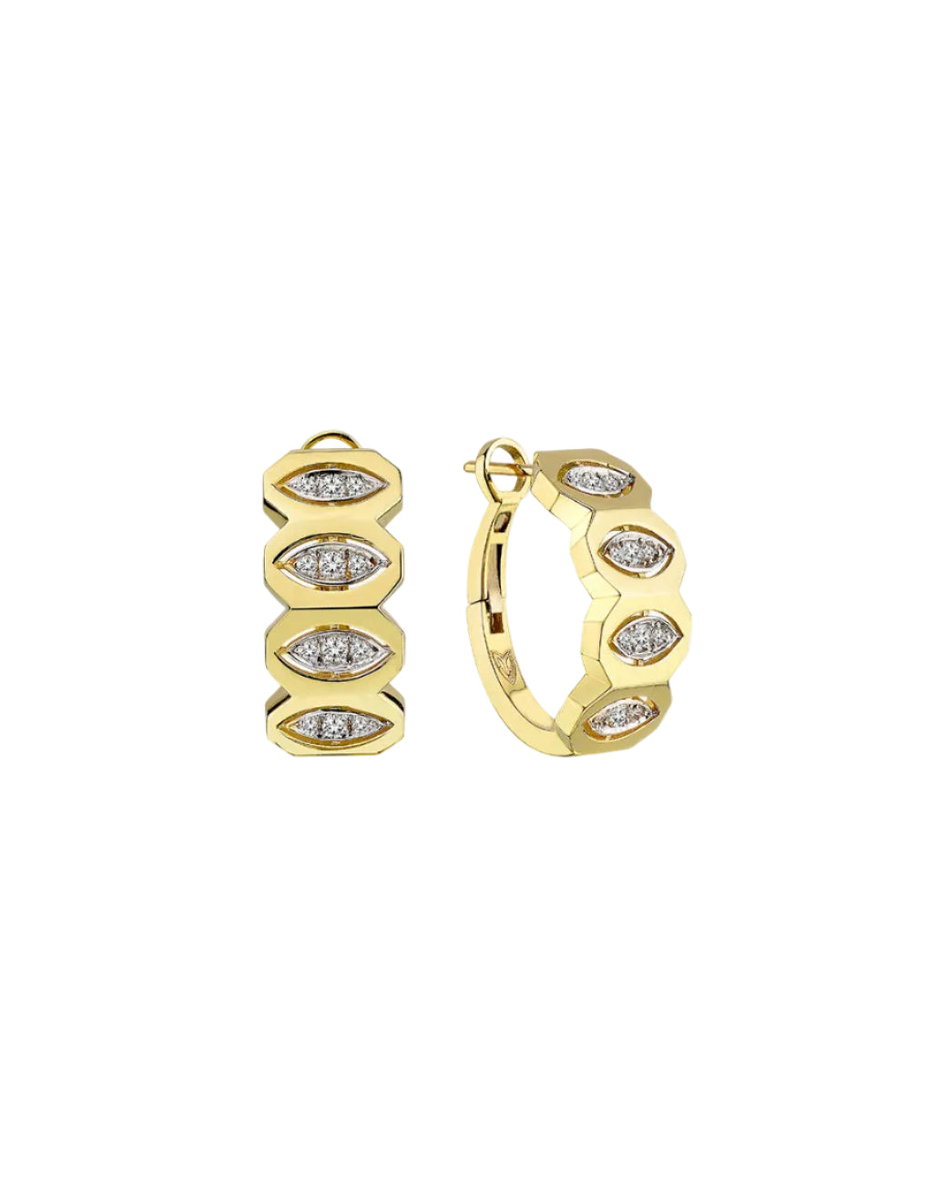 MELIS GORAL Focus Diamond Earrings
