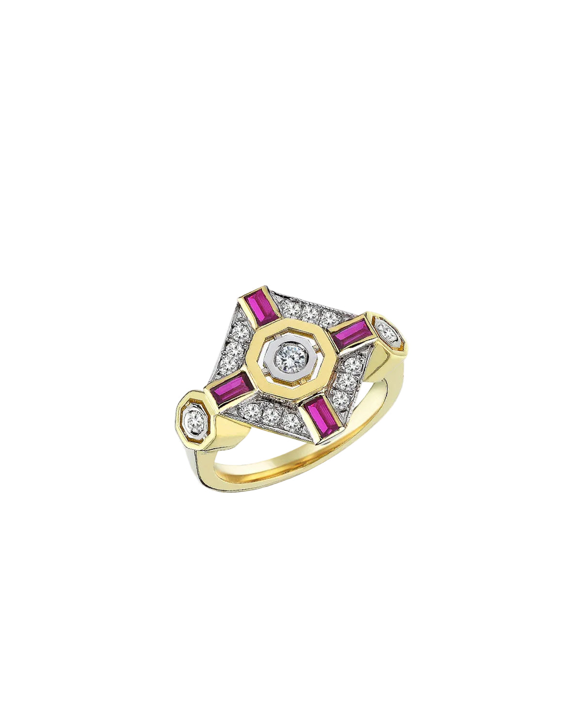 MELIS GORAL Focus Ruby Diamond Ring