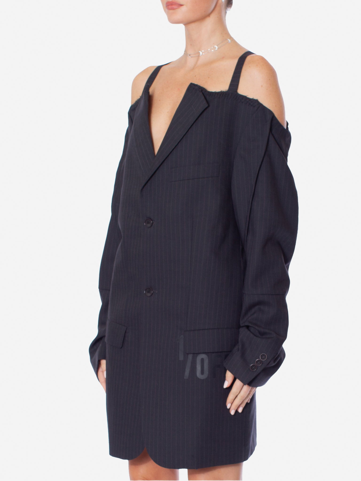 1/OFF PARIS Cut Off Shoulder Vintage Blazer